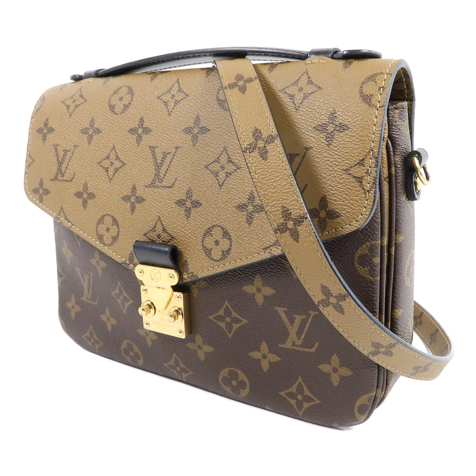LOUIS VUITTON Monogram Reverse Pochette Metis手挽肩背兩用袋