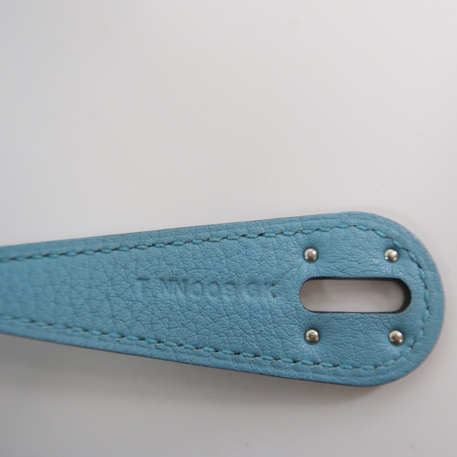 HERMES Clemence皮革Lindy 26手挽肩背兩用袋Bleu Atoll