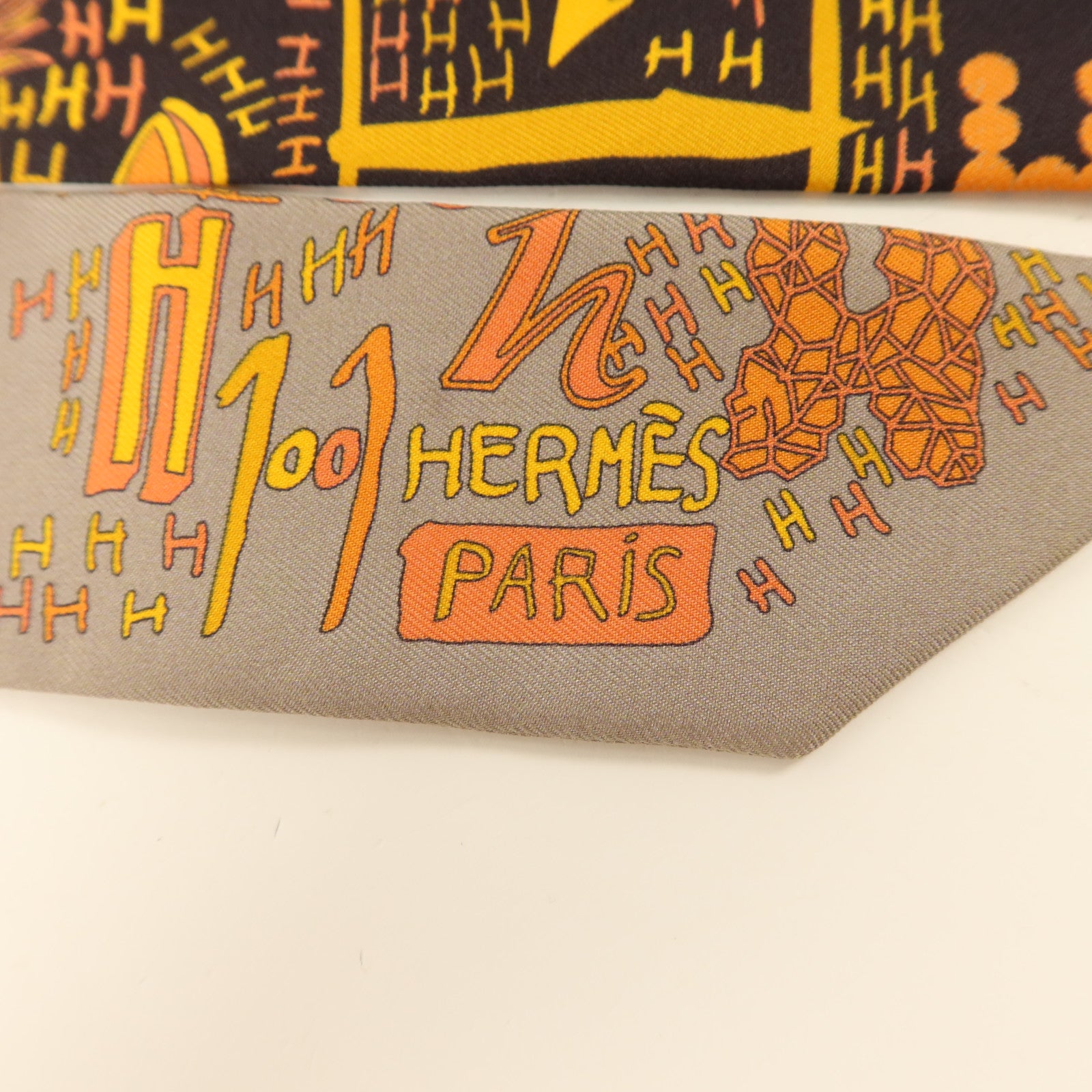 HERMES 絲質Twilly絲巾