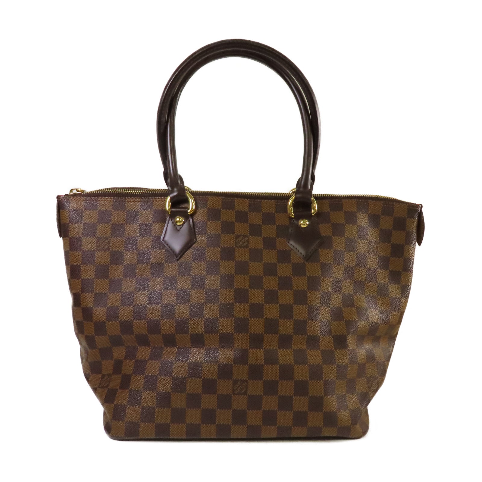 LOUIS VUITTON 【激減優惠】Damier Saleya MM Tote Bag金扣肩背袋啡色