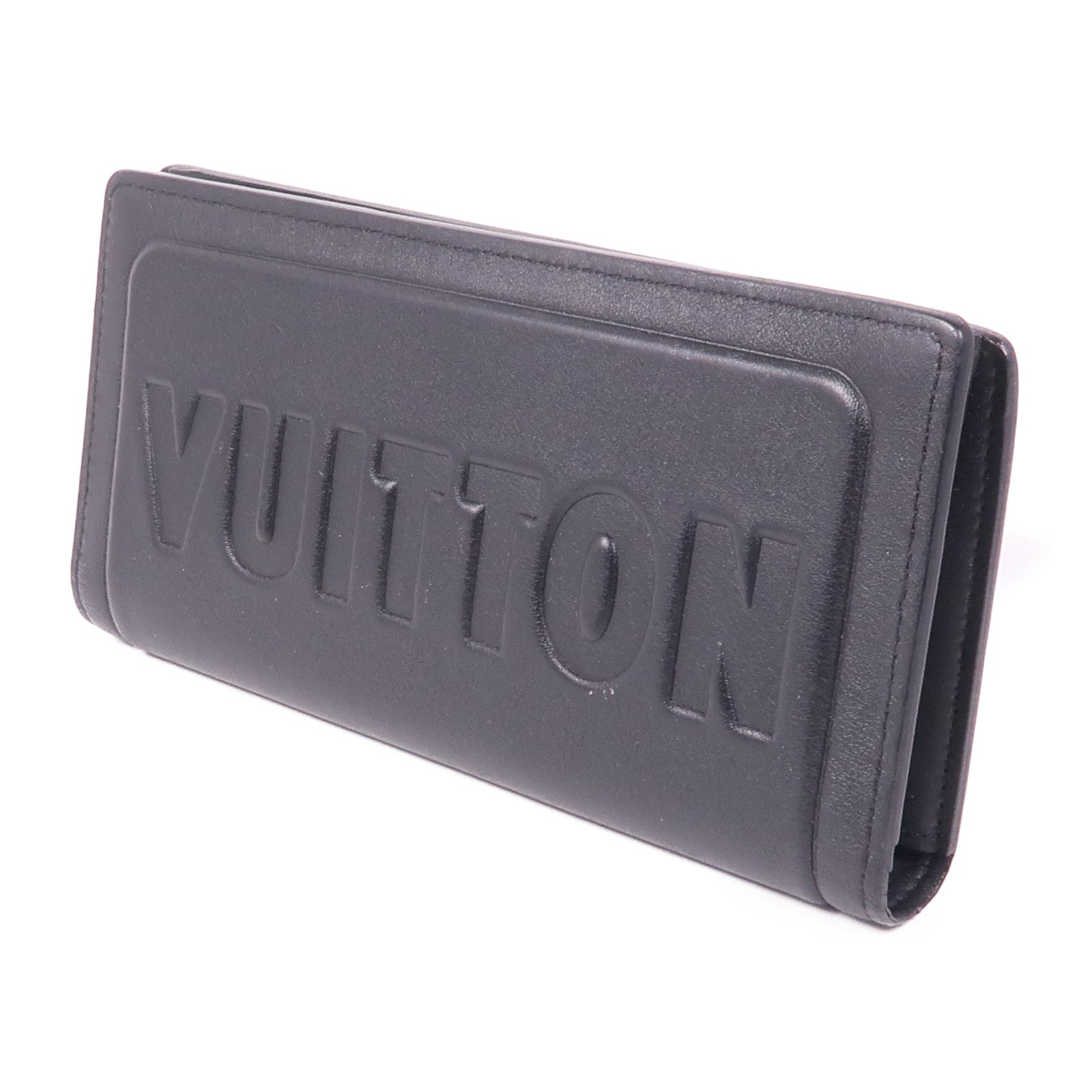 LOUIS VUITTON 牛皮皮革Portefeuille Brazza長錢包