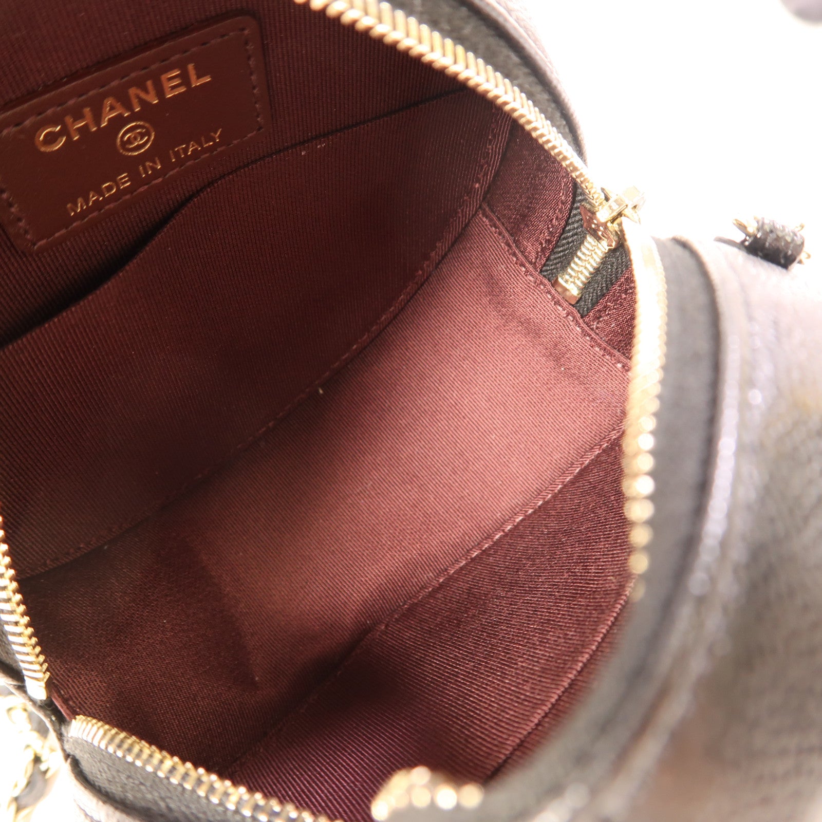 CHANEL 牛皮皮革Chain Shoulder Bag金扣鏈帶肩背袋