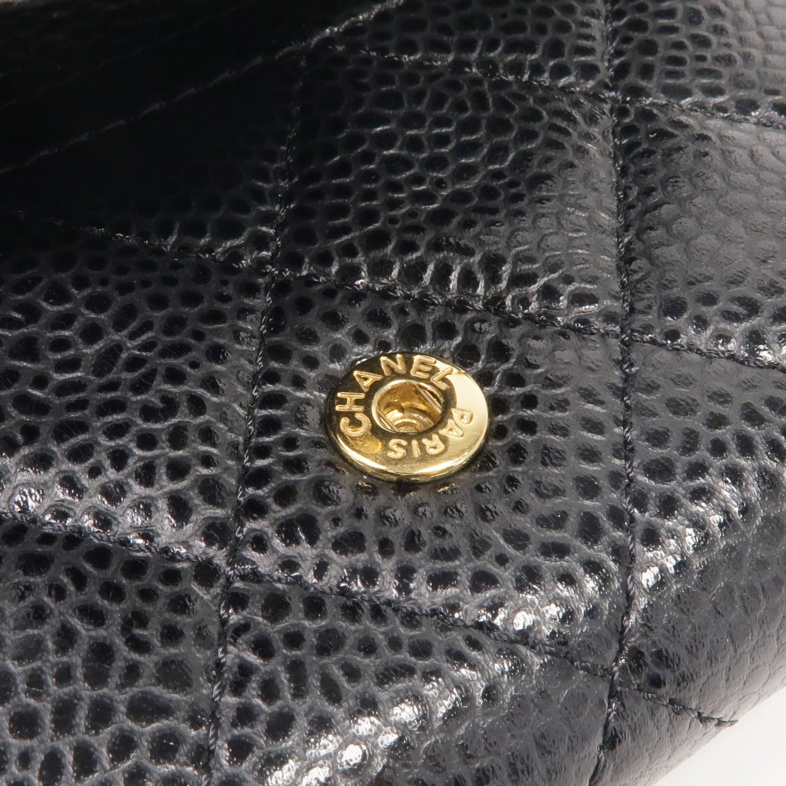 CHANEL 牛皮皮革Card Case金扣卡片套