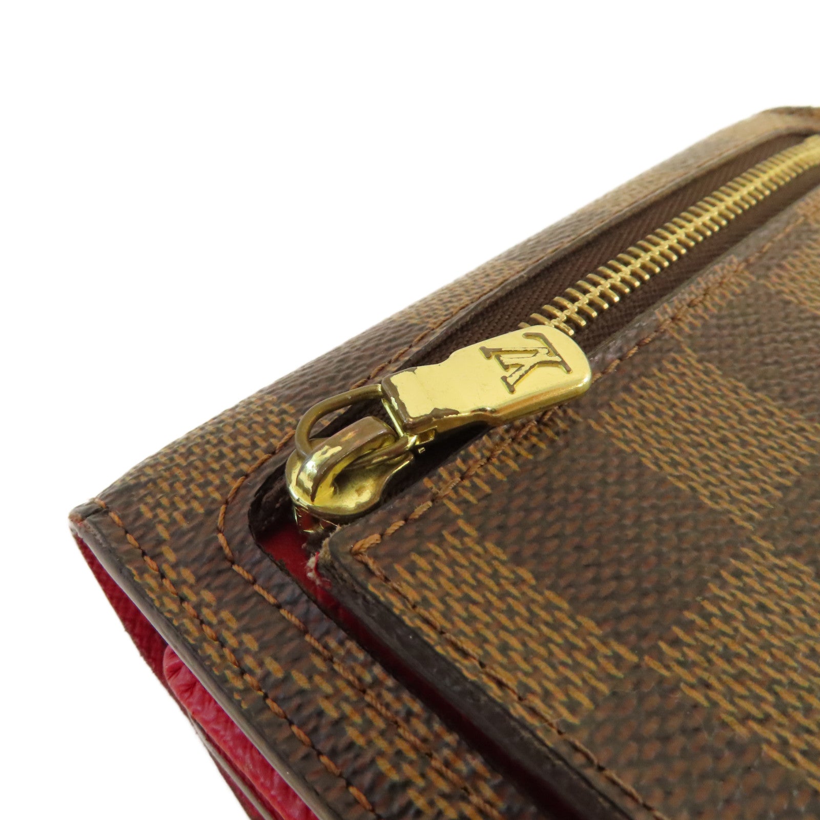 LOUIS VUITTON 【激減優惠】Damier Koala Wallet金扣短錢包啡色