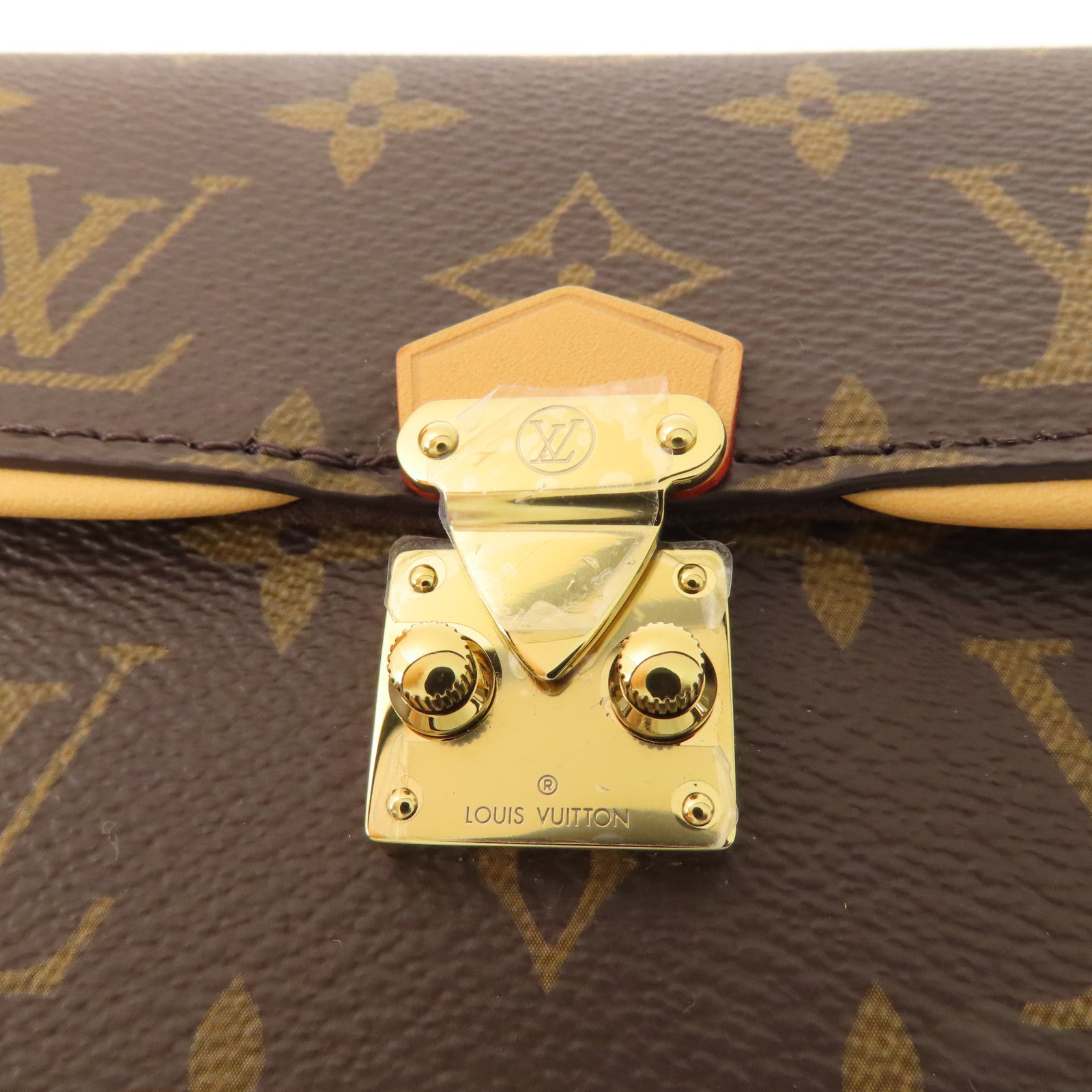 LOUIS VUITTON Monogram Pochette Camille金扣手挽肩背兩用袋