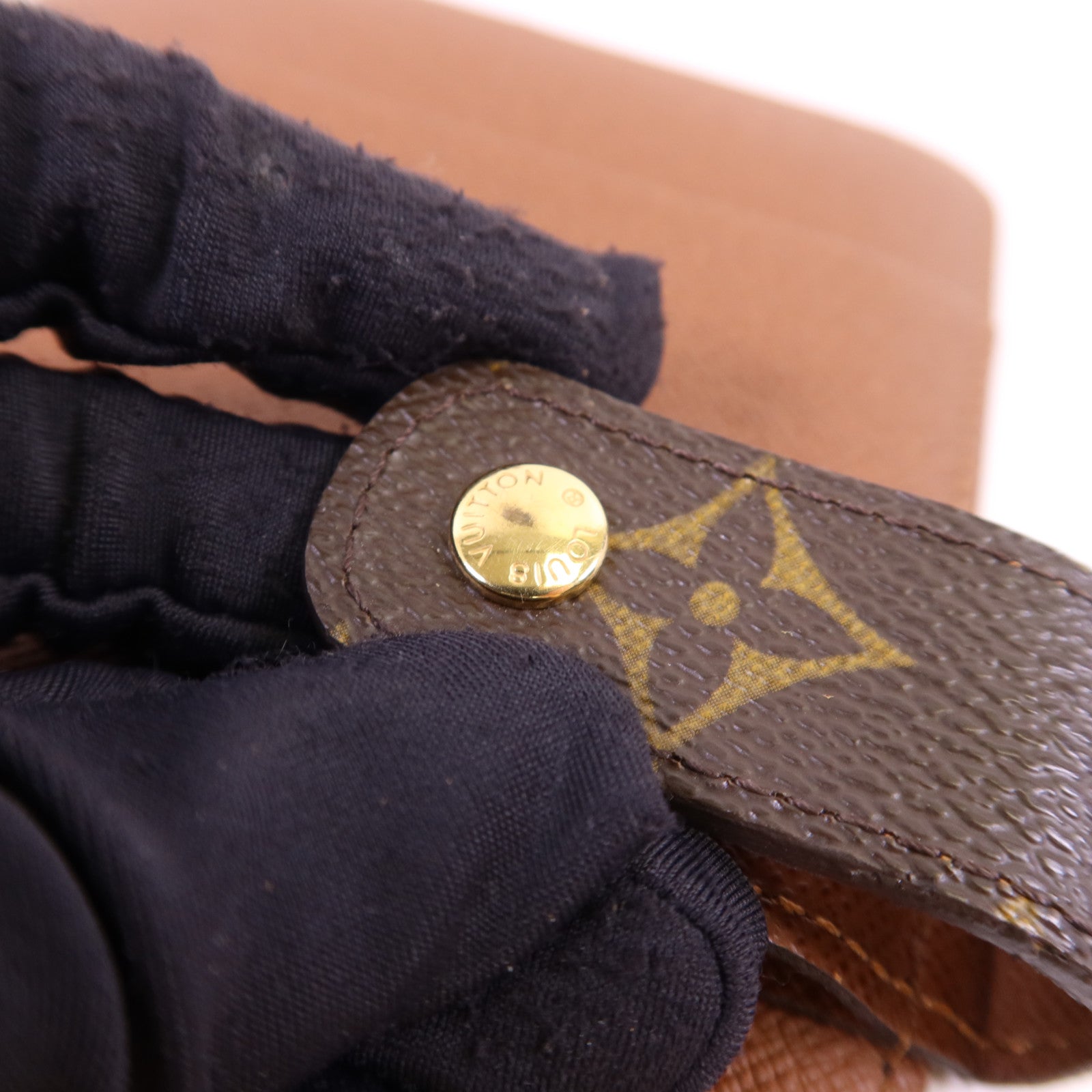 LOUIS VUITTON Monogram Agende MM金扣手帳簿R20105