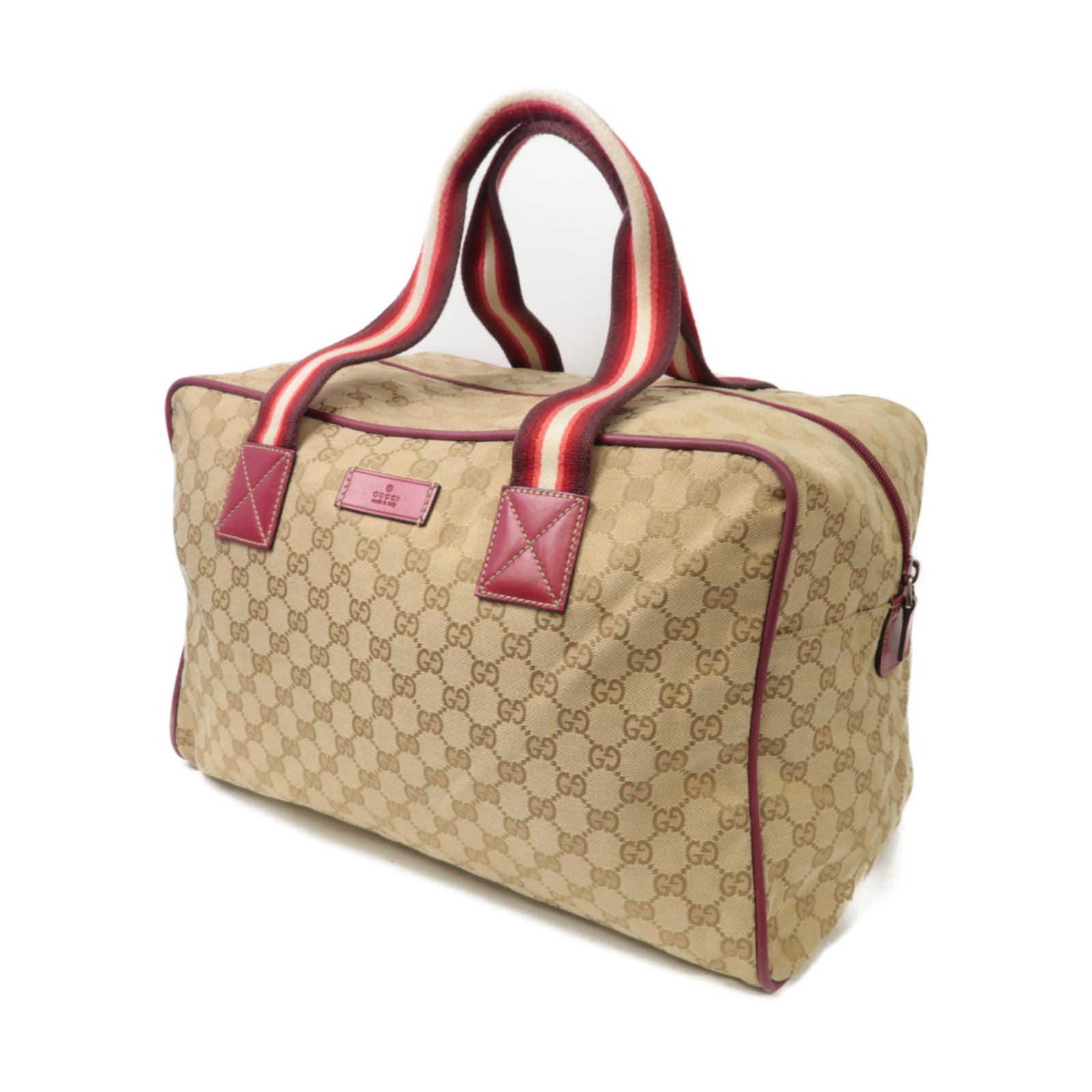 GUCCI 【激減優惠】帆布Shoulder Bag肩背袋棕色/紅色