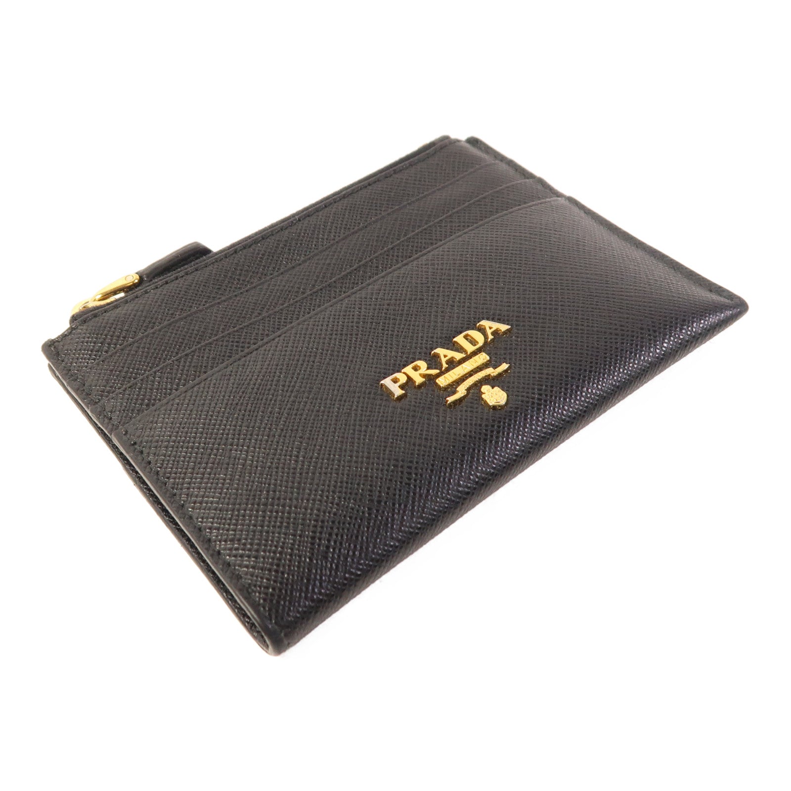 PRADA 牛皮皮革Coin Case金扣零錢包
