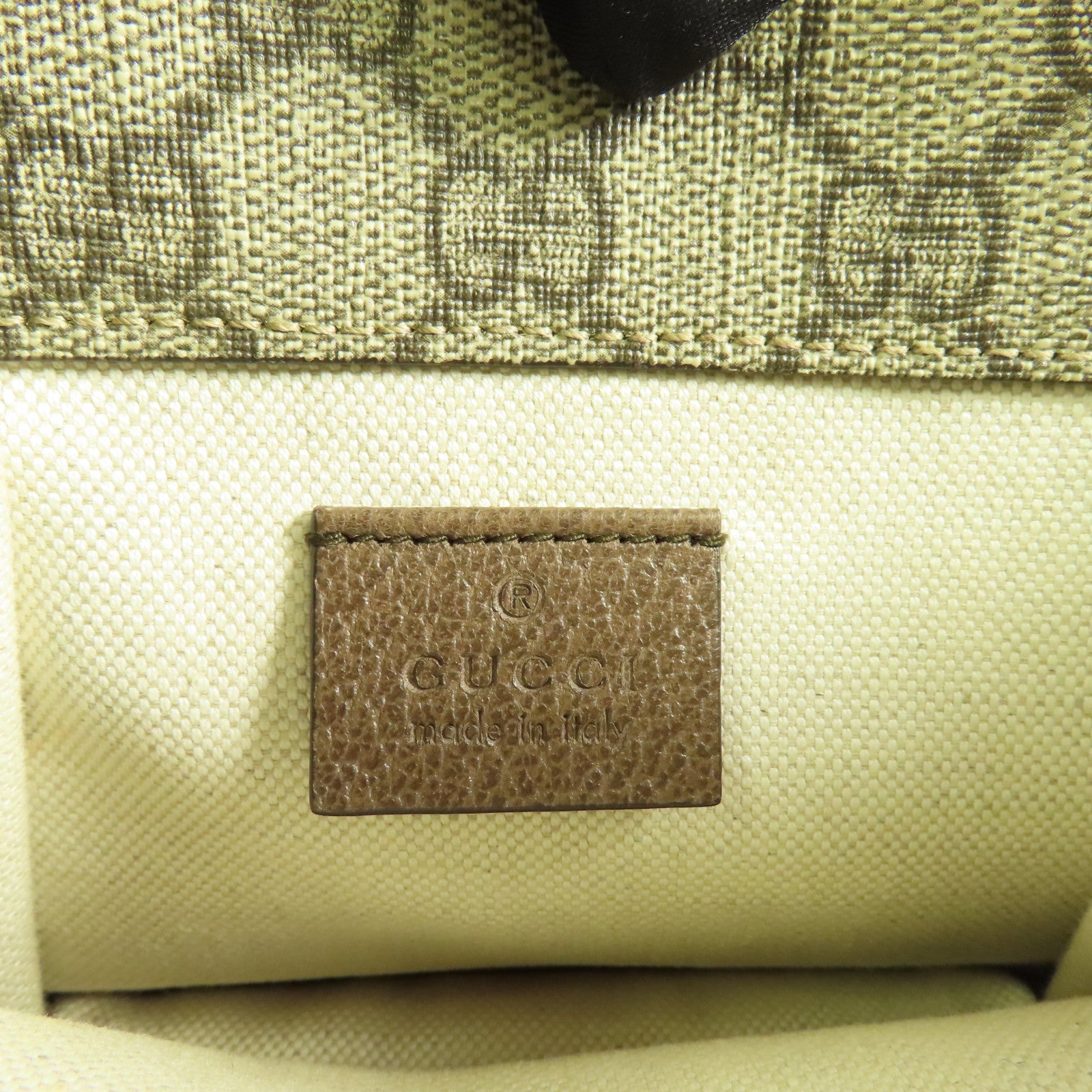 GUCCI 塗層帆布Neo Vintage Small Messenger Bag金扣肩背袋