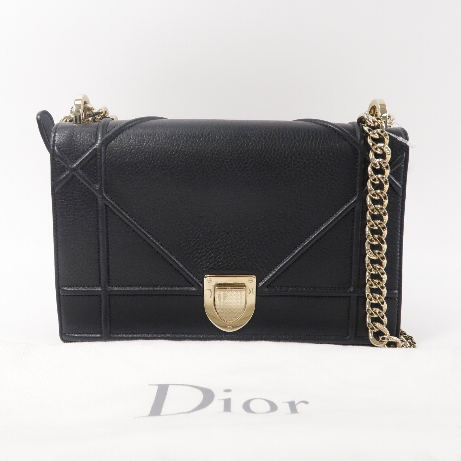 Dior 牛皮皮革Medium Diorama鏈帶肩背袋