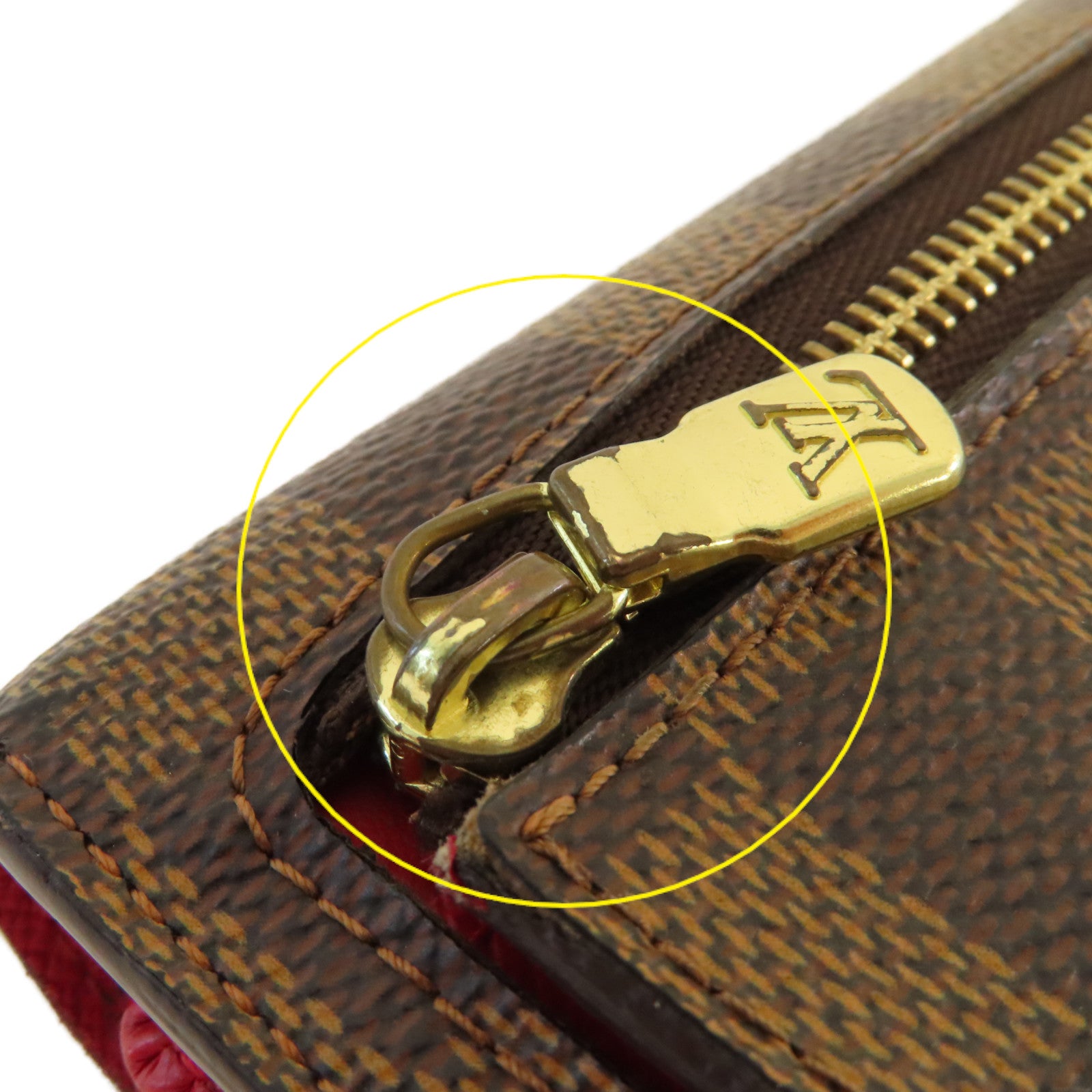 LOUIS VUITTON 【激減優惠】Damier Koala Wallet金扣短錢包啡色