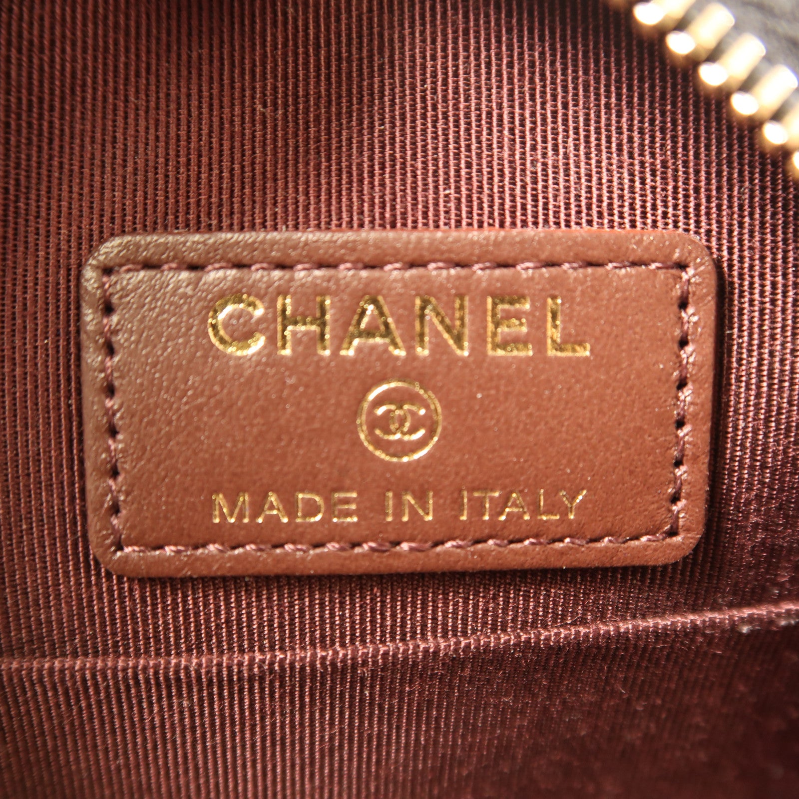 CHANEL 牛皮皮革Chain Shoulder Bag金扣鏈帶肩背袋