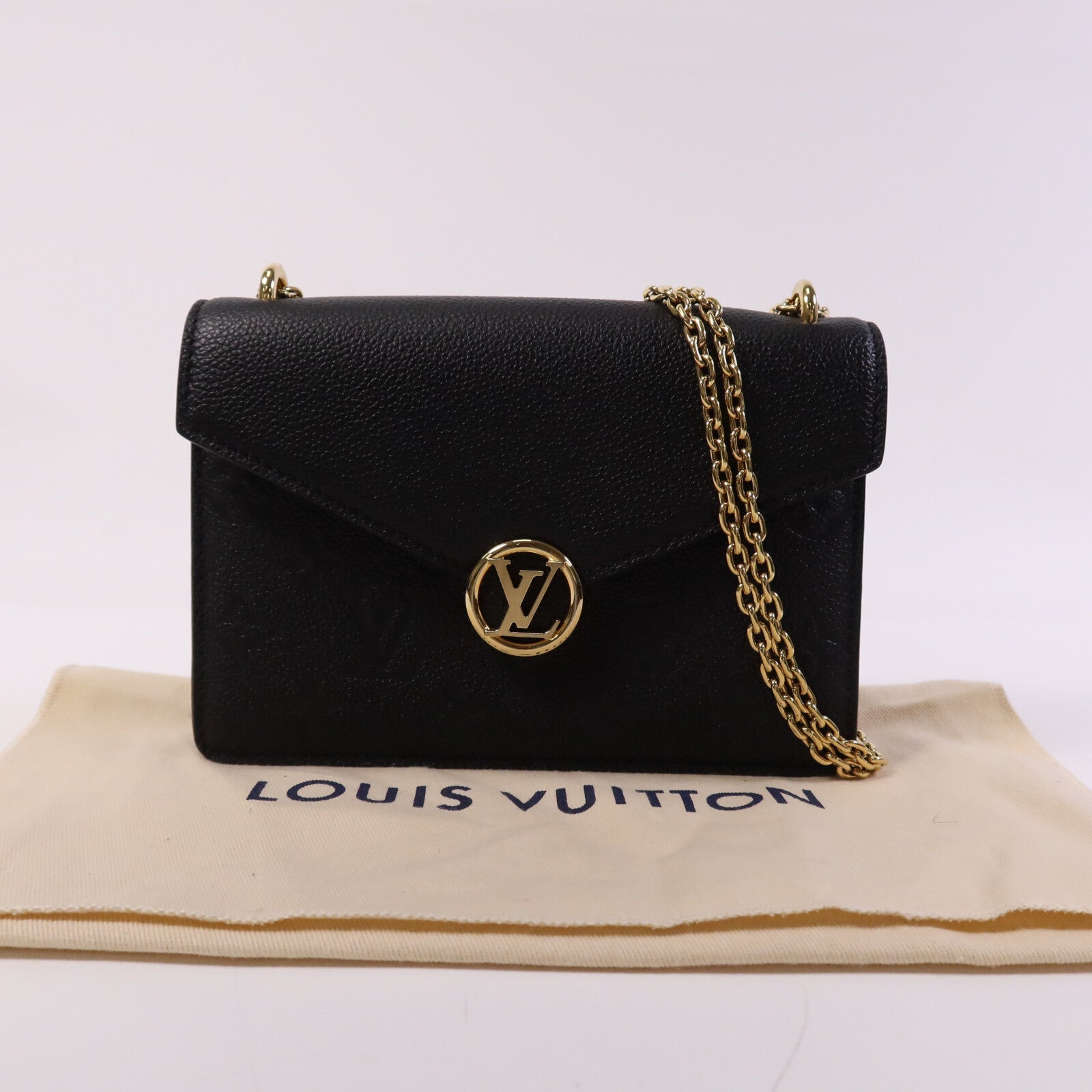 LOUIS VUITTON 【激減優惠】Monogram Empreinte Wallet On Chain金扣鏈帶肩背袋