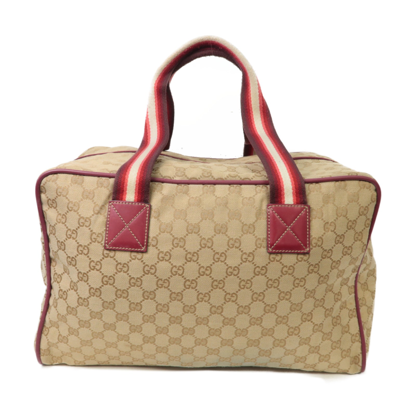 GUCCI 【激減優惠】帆布Shoulder Bag肩背袋棕色/紅色
