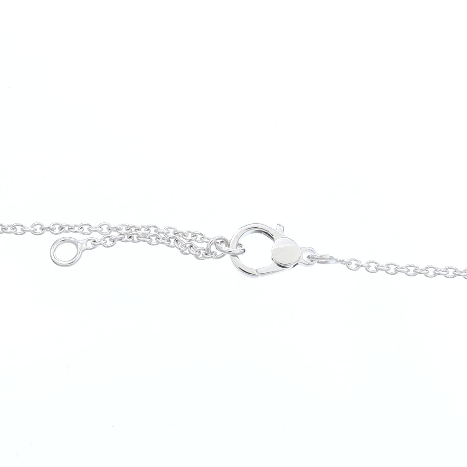 HERMES 18K白金Finesse Pendant鑽石項鍊