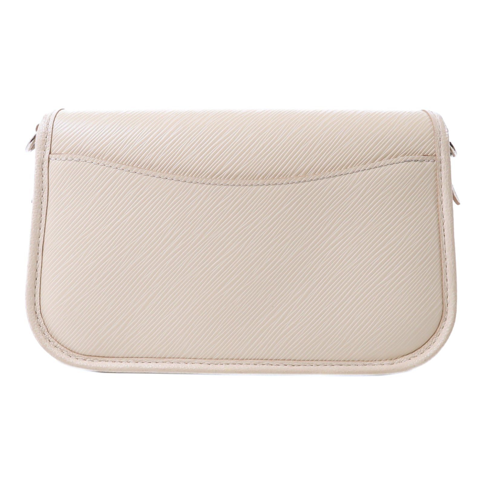 LOUIS VUITTON Epi Buci銀扣肩背袋米色