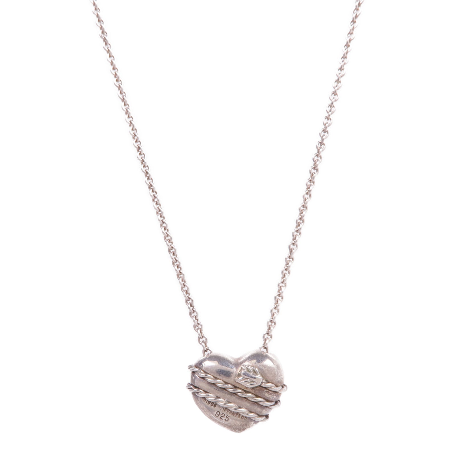 TIFFANY＆CO 925純銀Heart Arrow Necklace項鍊