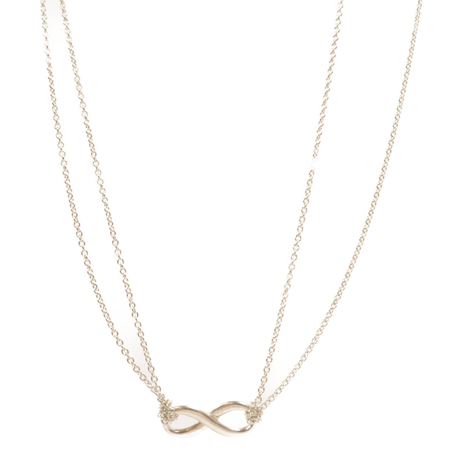 TIFFANY＆CO 925純銀Infinity Necklace項鍊