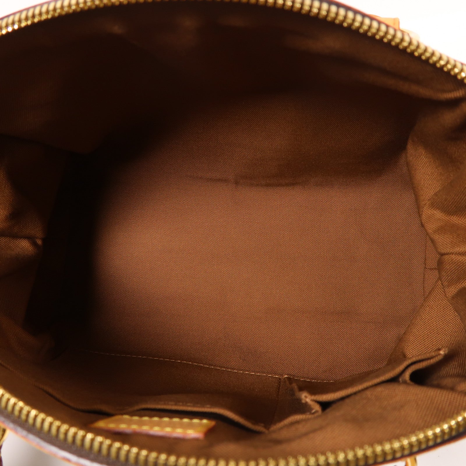 LOUIS VUITTON Monogram Tivoli PM金扣手挽袋棕色