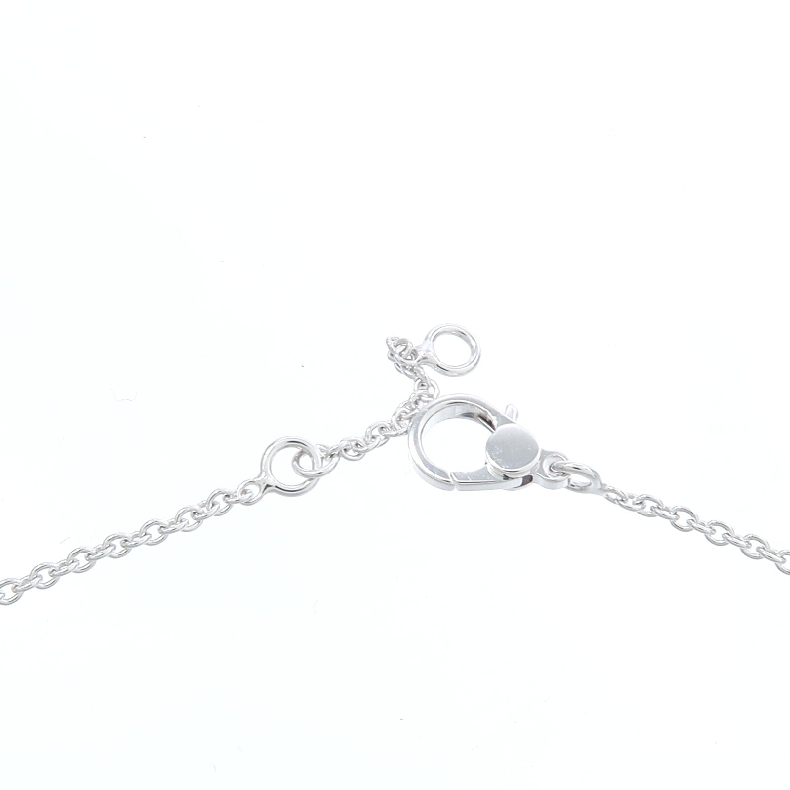 HERMES 18K白金Finesse Pendant鑽石項鍊