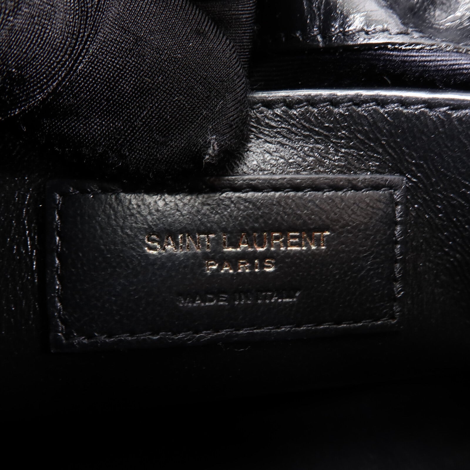 SAINT LAURENT 牛皮皮革Niki Baby鏈帶手挽肩背兩用袋