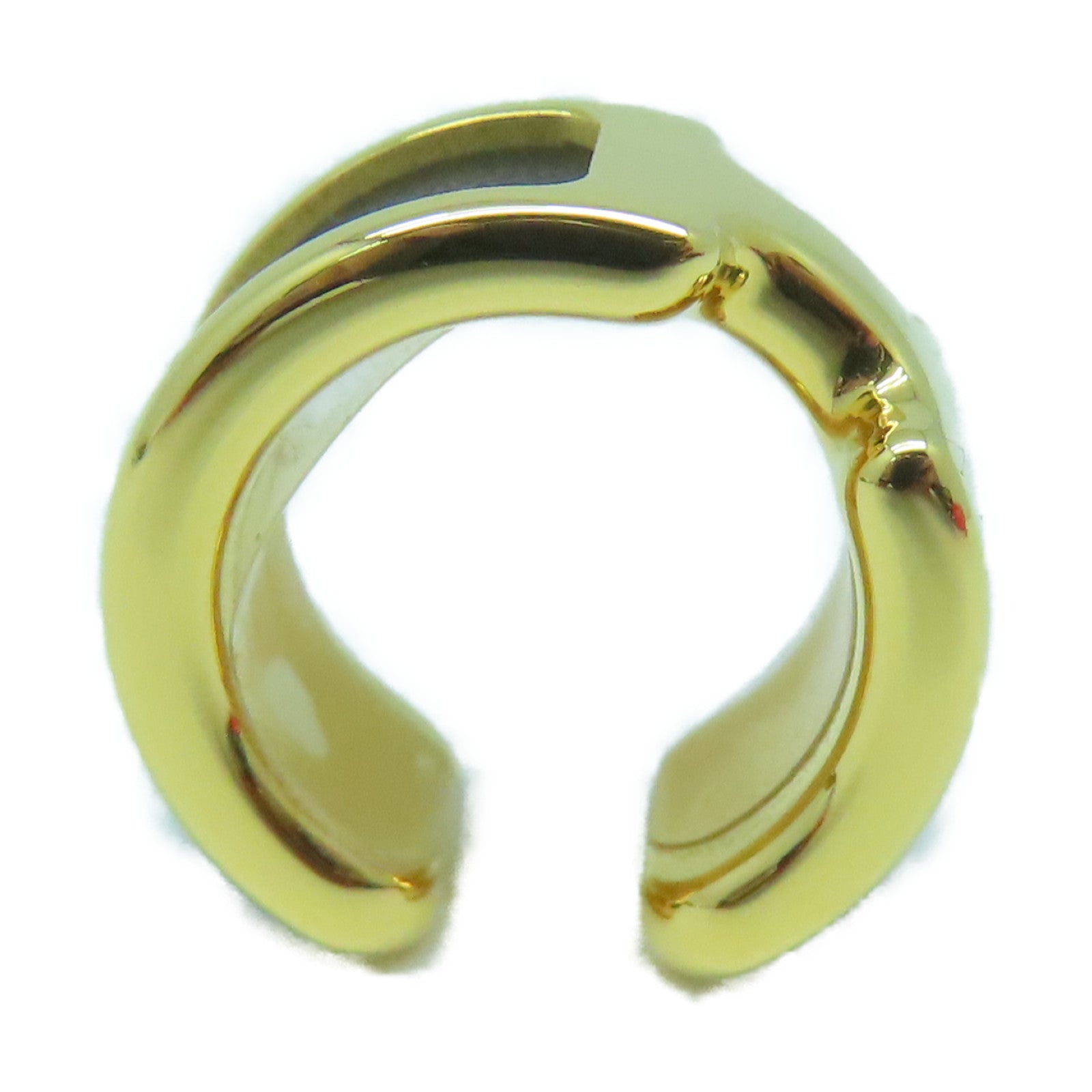 HERMES 【激減優惠】金屬Olympe Ear Cuff耳環黑色/金色