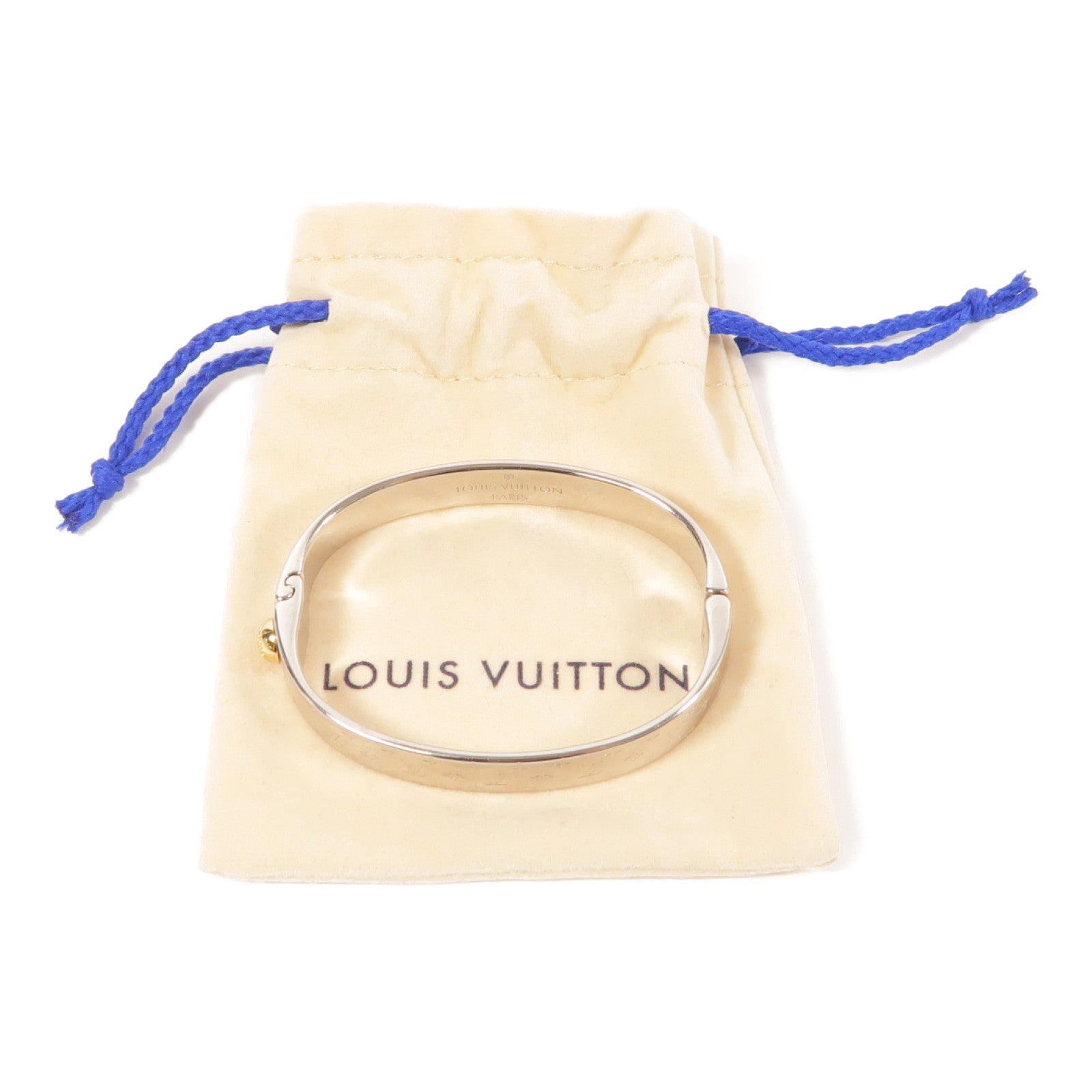 LOUIS VUITTON 金屬Nanogram Cuff手鐲