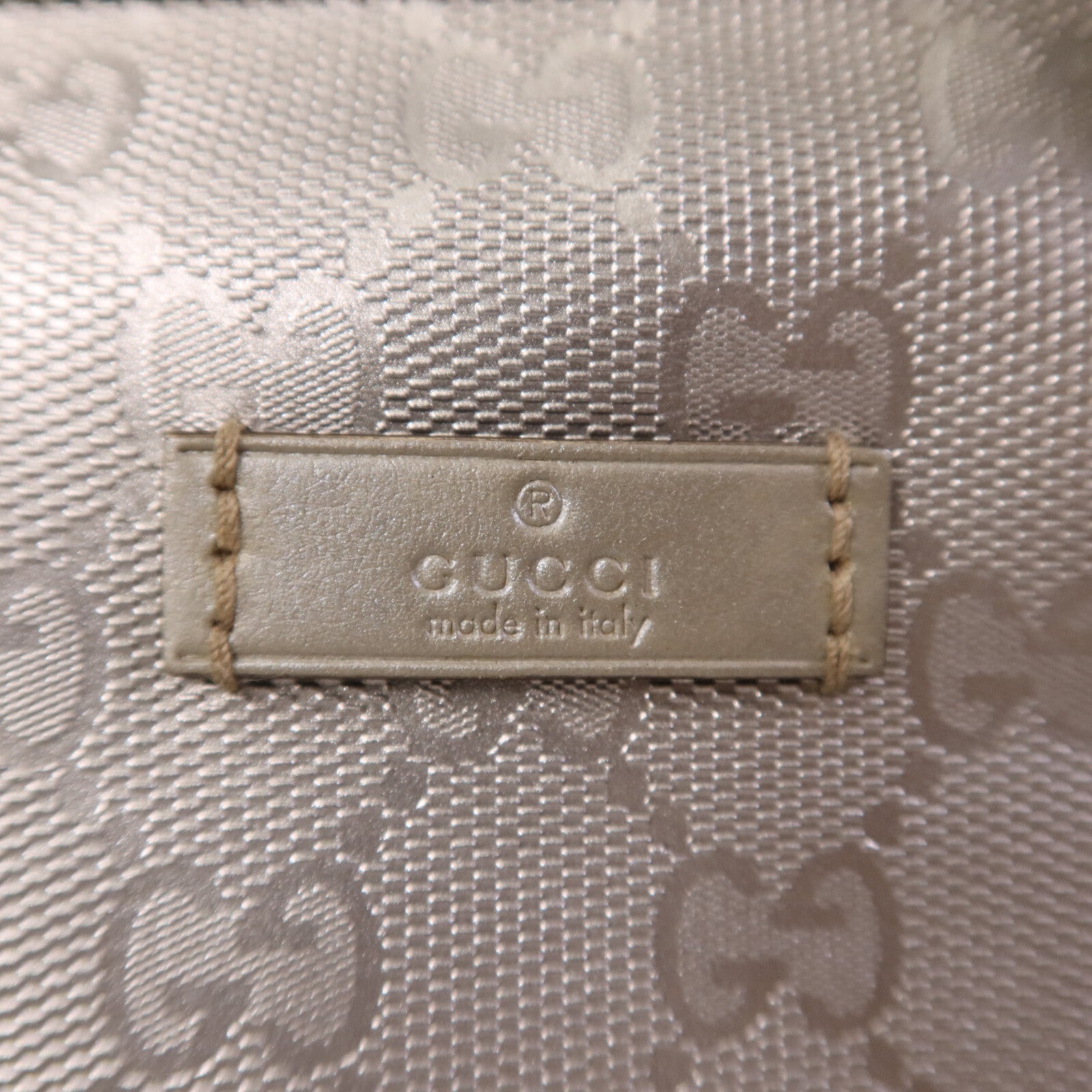 GUCCI 【激減優惠】塗層帆布Boston Bag銀扣手挽肩背兩用袋