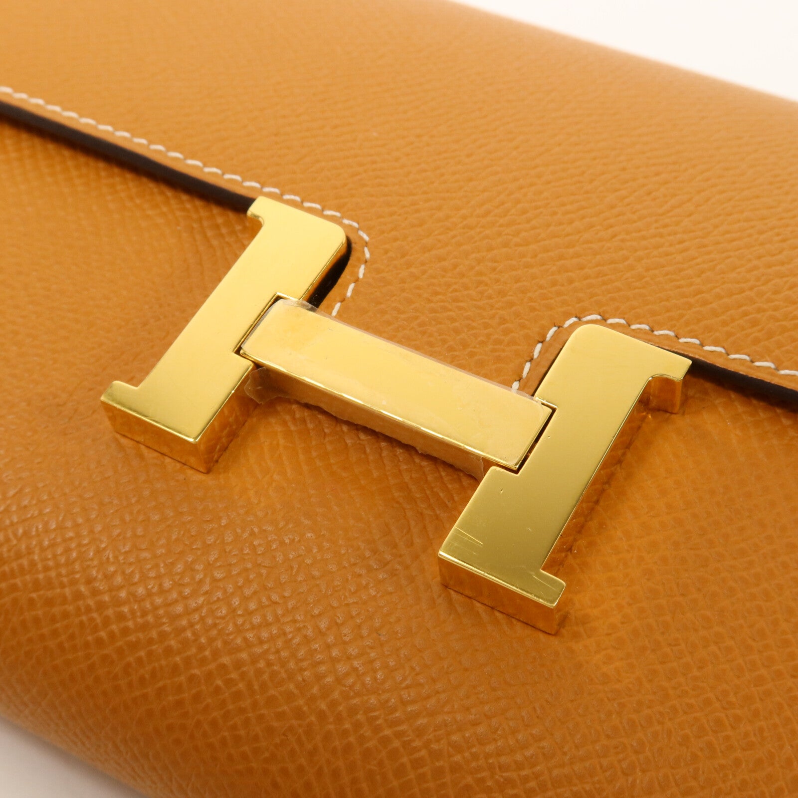 HERMES Epsom皮革Constance To Go肩背袋Gold