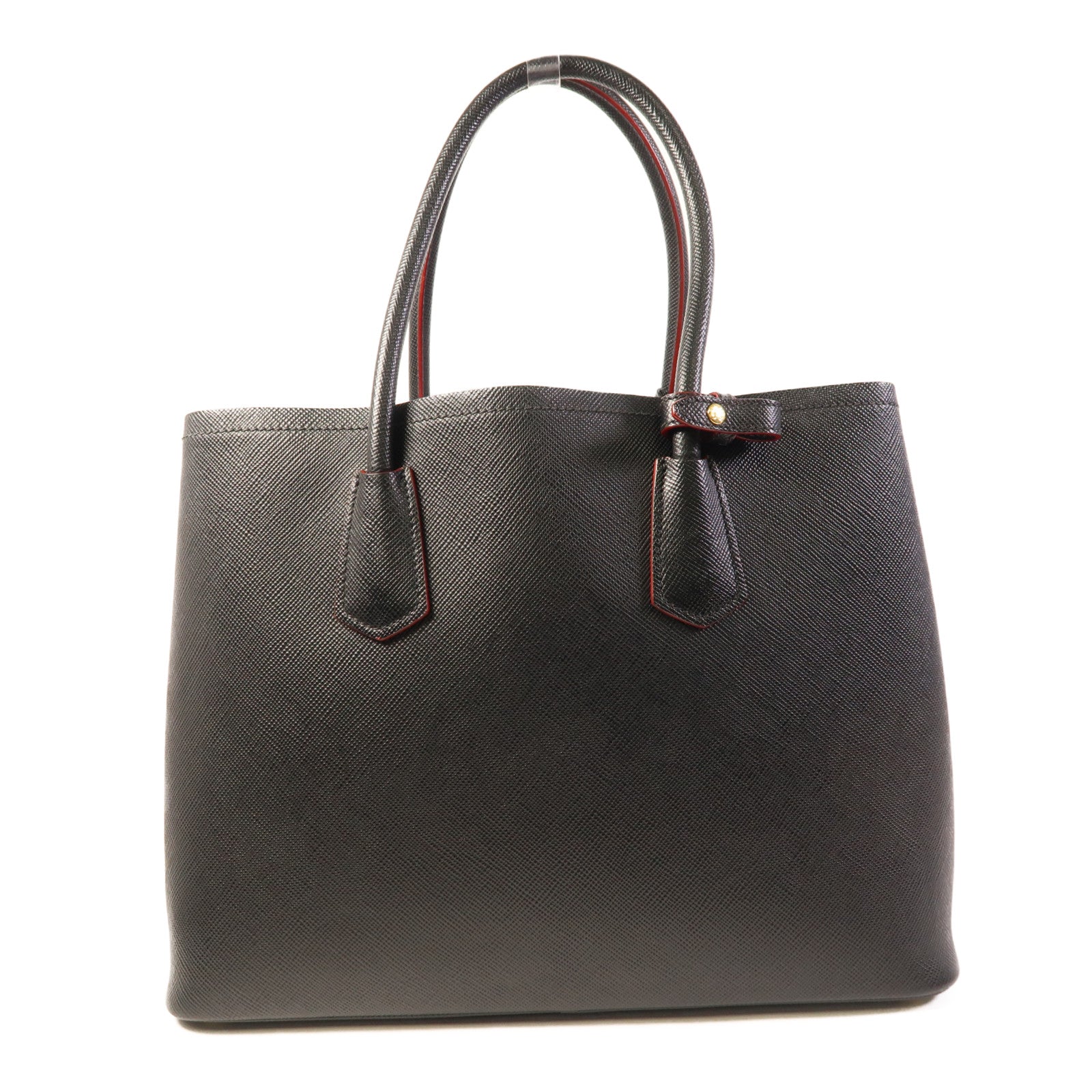 PRADA Saffiano皮革Galleria金扣手挽肩背兩用袋