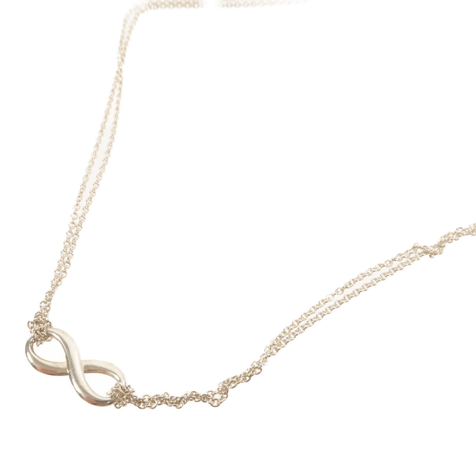 TIFFANY＆CO 925純銀Infinity Necklace項鍊