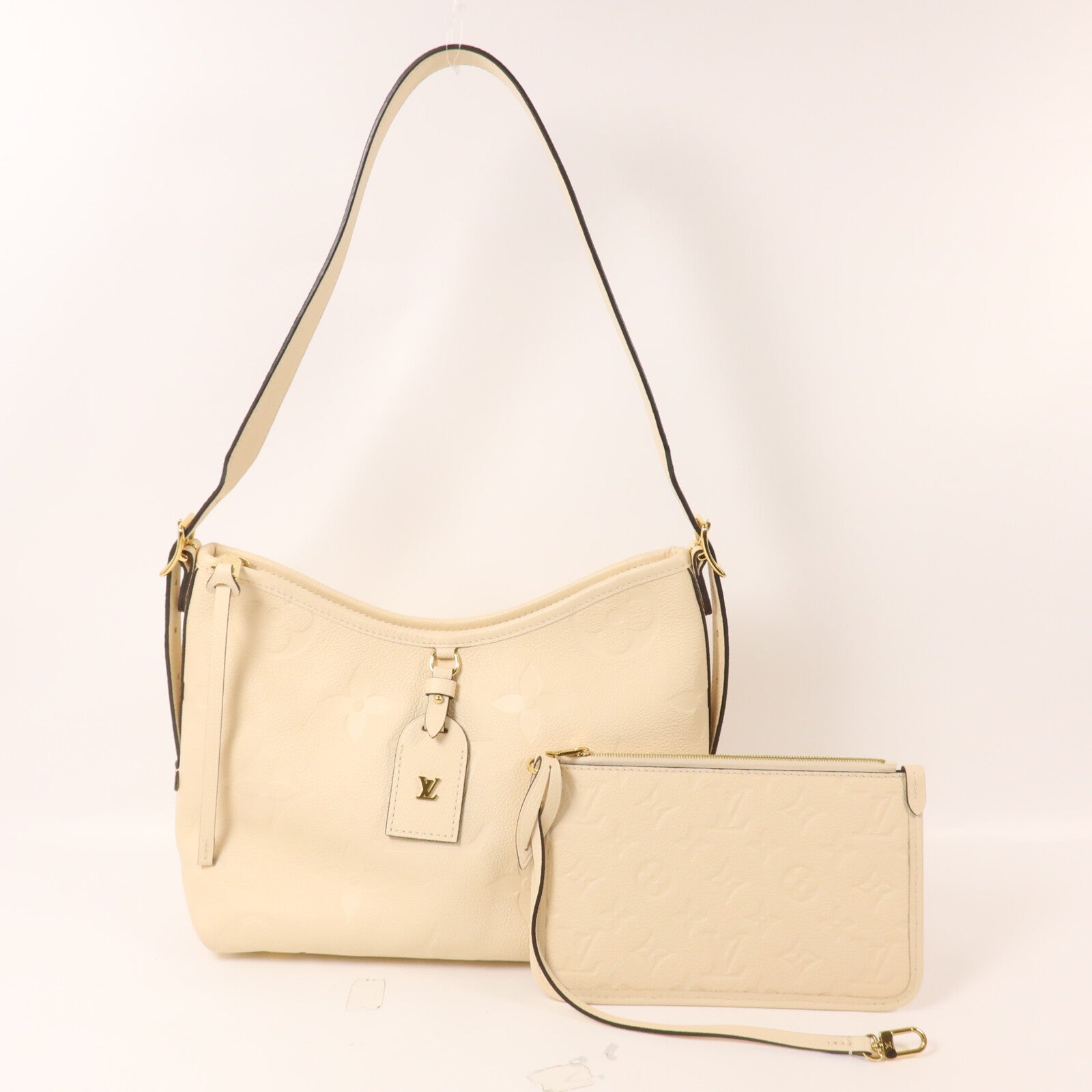 LOUIS VUITTON Monogram Empreinte CarryAll PM肩背袋
