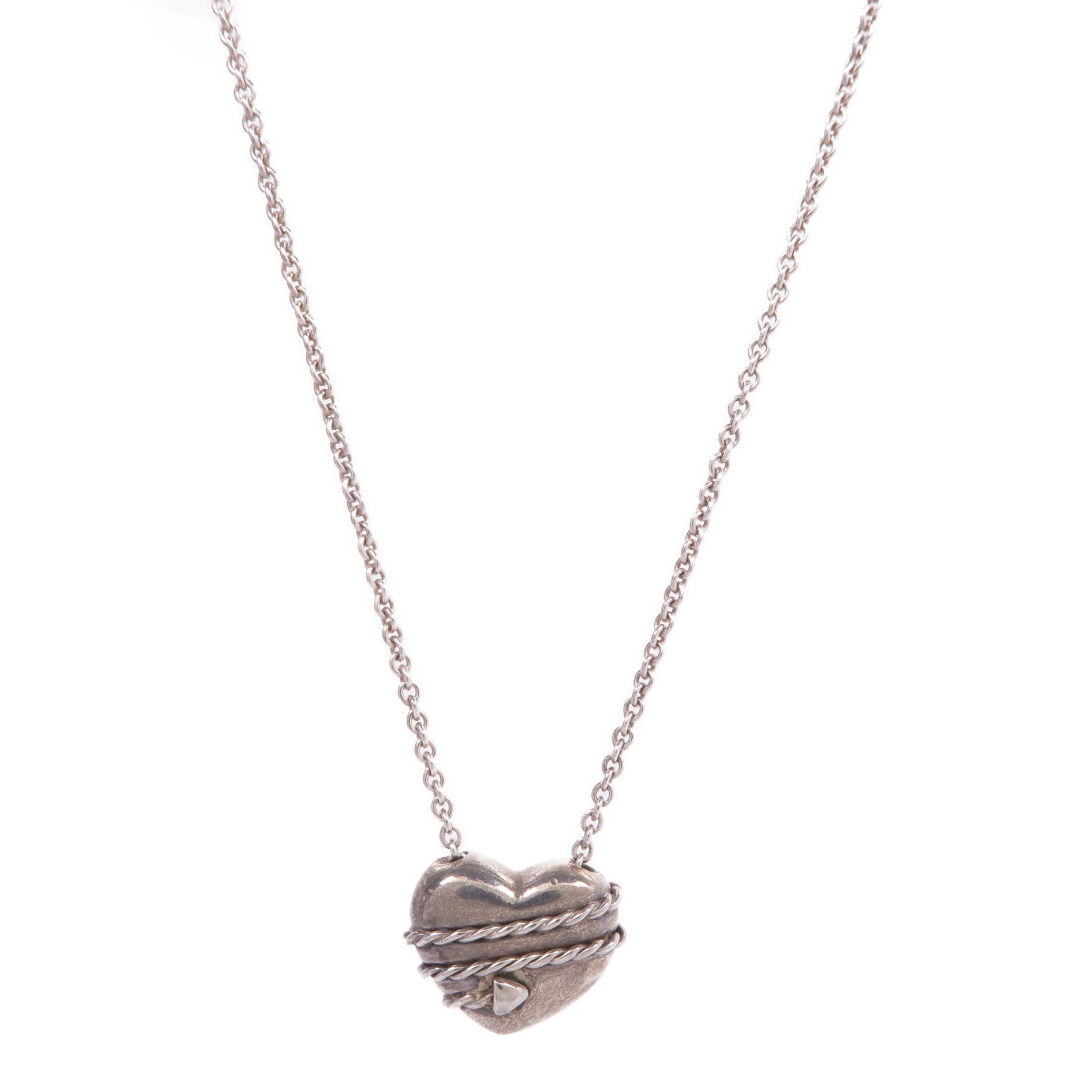 TIFFANY＆CO 925純銀Heart Arrow Necklace項鍊