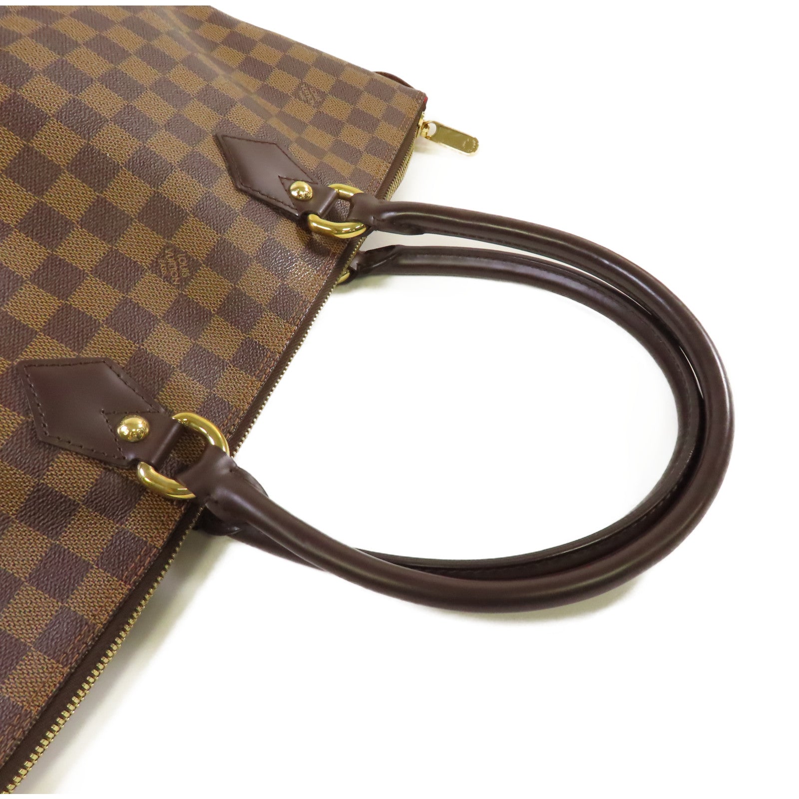 LOUIS VUITTON 【激減優惠】Damier Saleya MM Tote Bag金扣肩背袋啡色