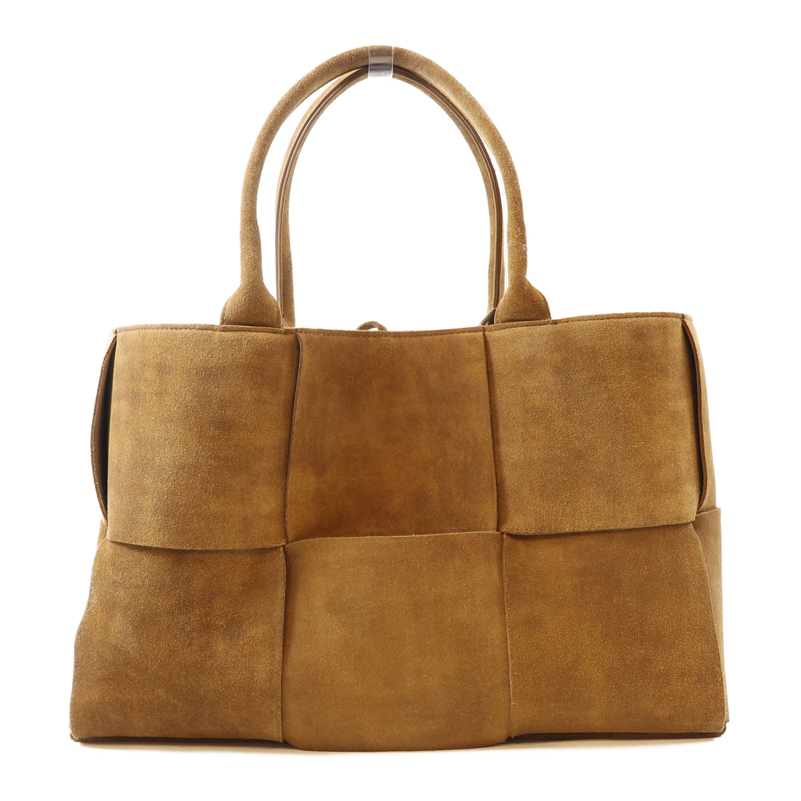 BOTTEGA VENETA 麂皮皮革Medium Arco Tote Bag金扣手挽袋啡色