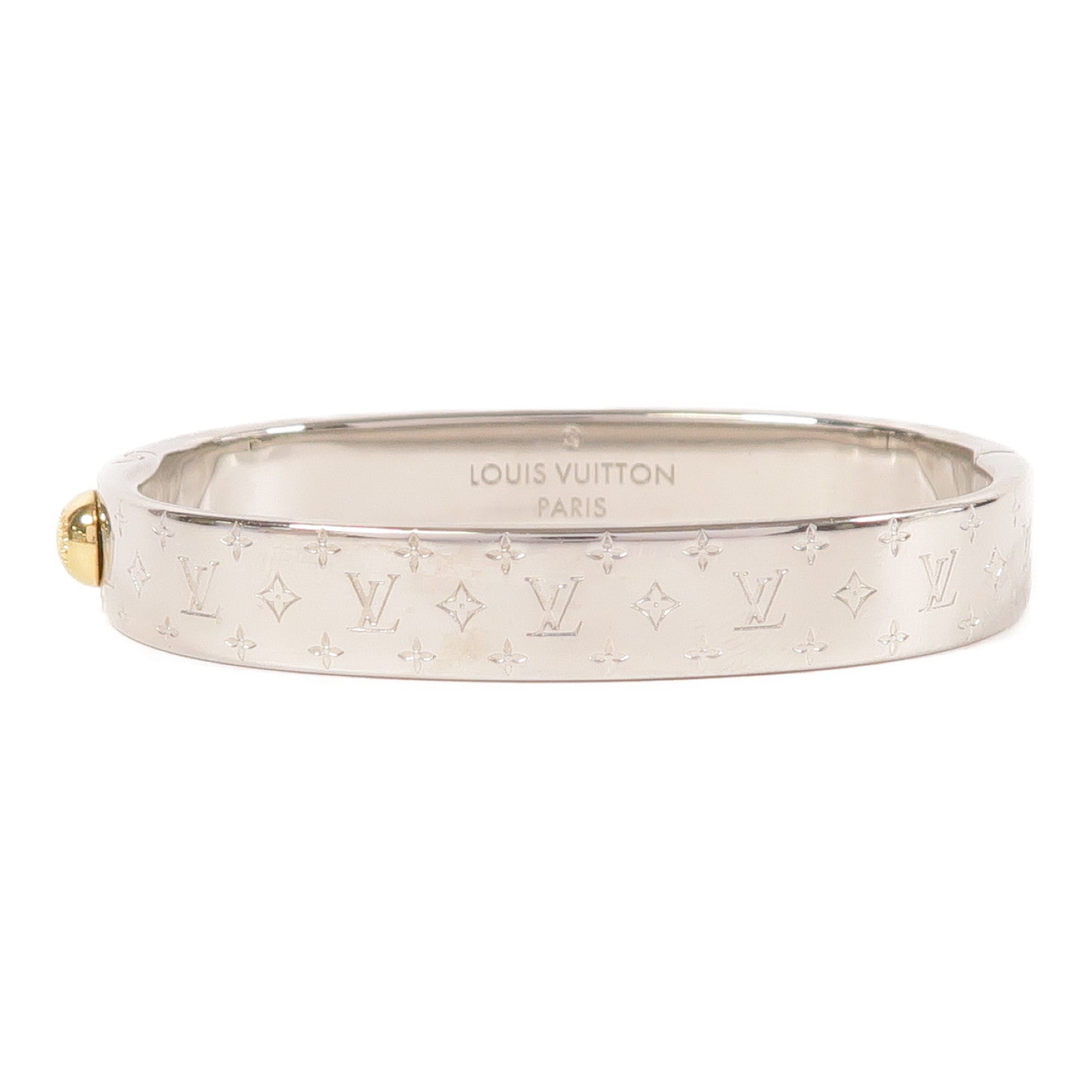 LOUIS VUITTON 金屬Nanogram Cuff手鐲