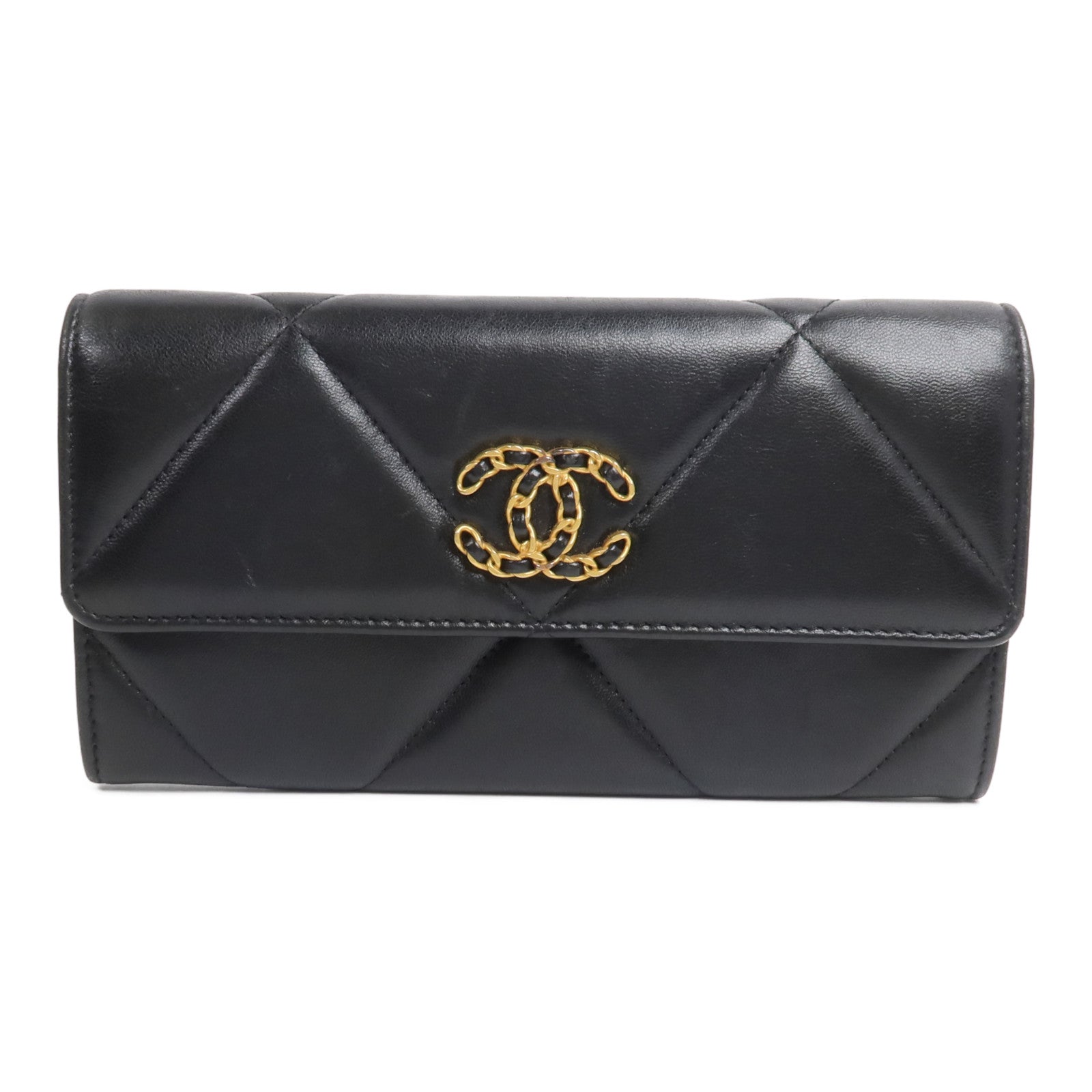 CHANEL 羊皮皮革19 Long Wallet長錢包