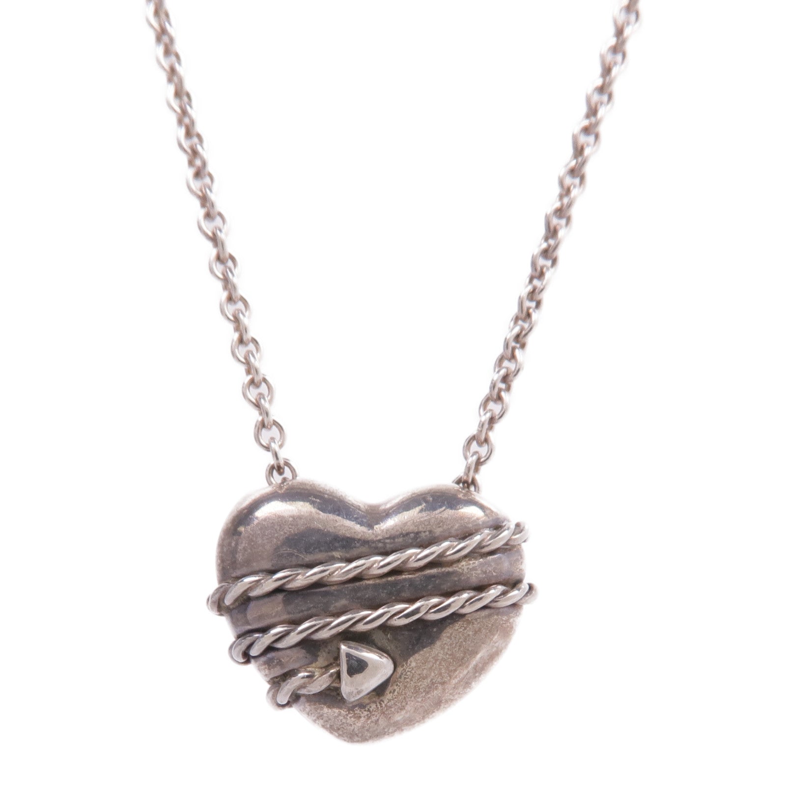 TIFFANY＆CO 925純銀Heart Arrow Necklace項鍊