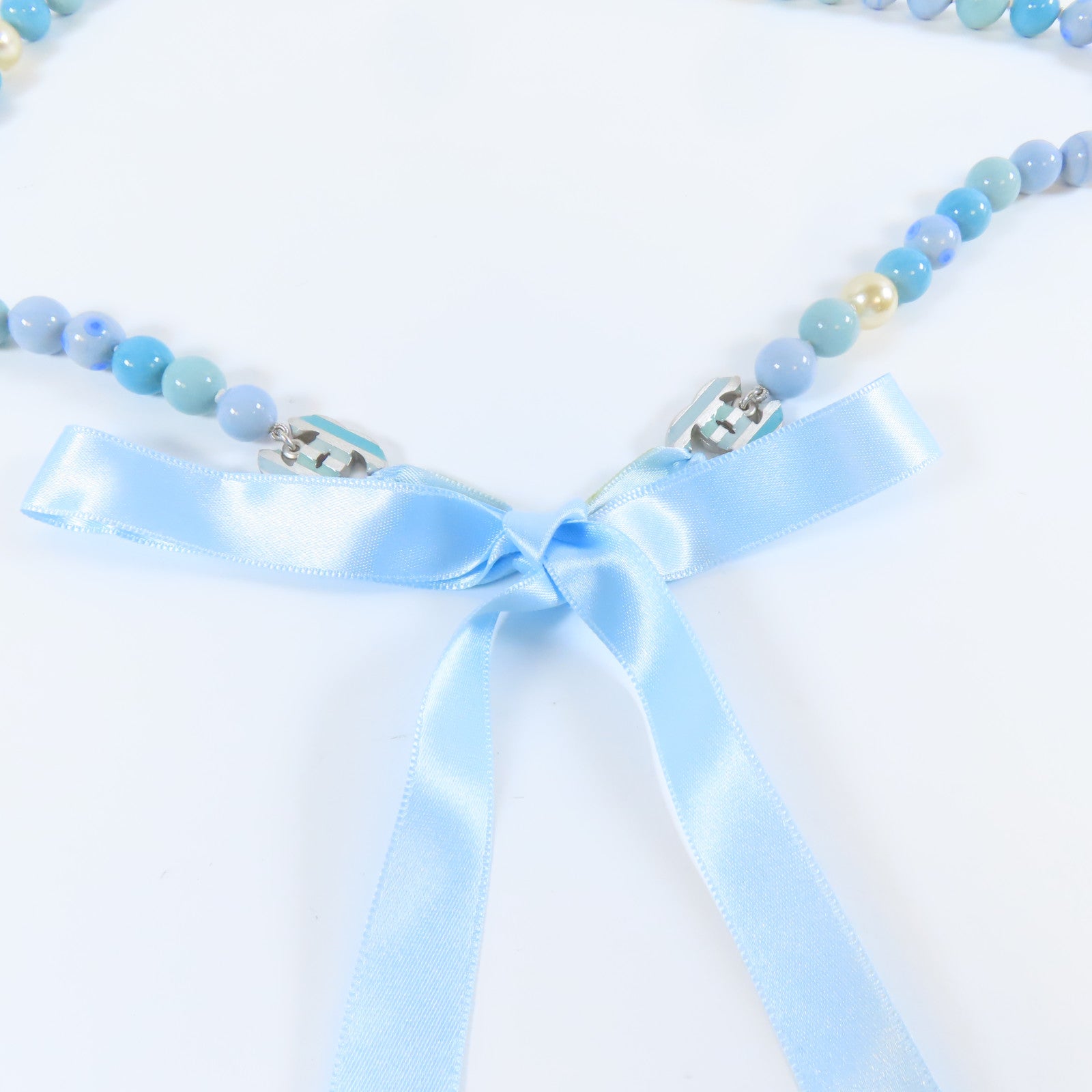 CHANEL 【激減優惠】PVC Chain Belt腰帶淺藍色