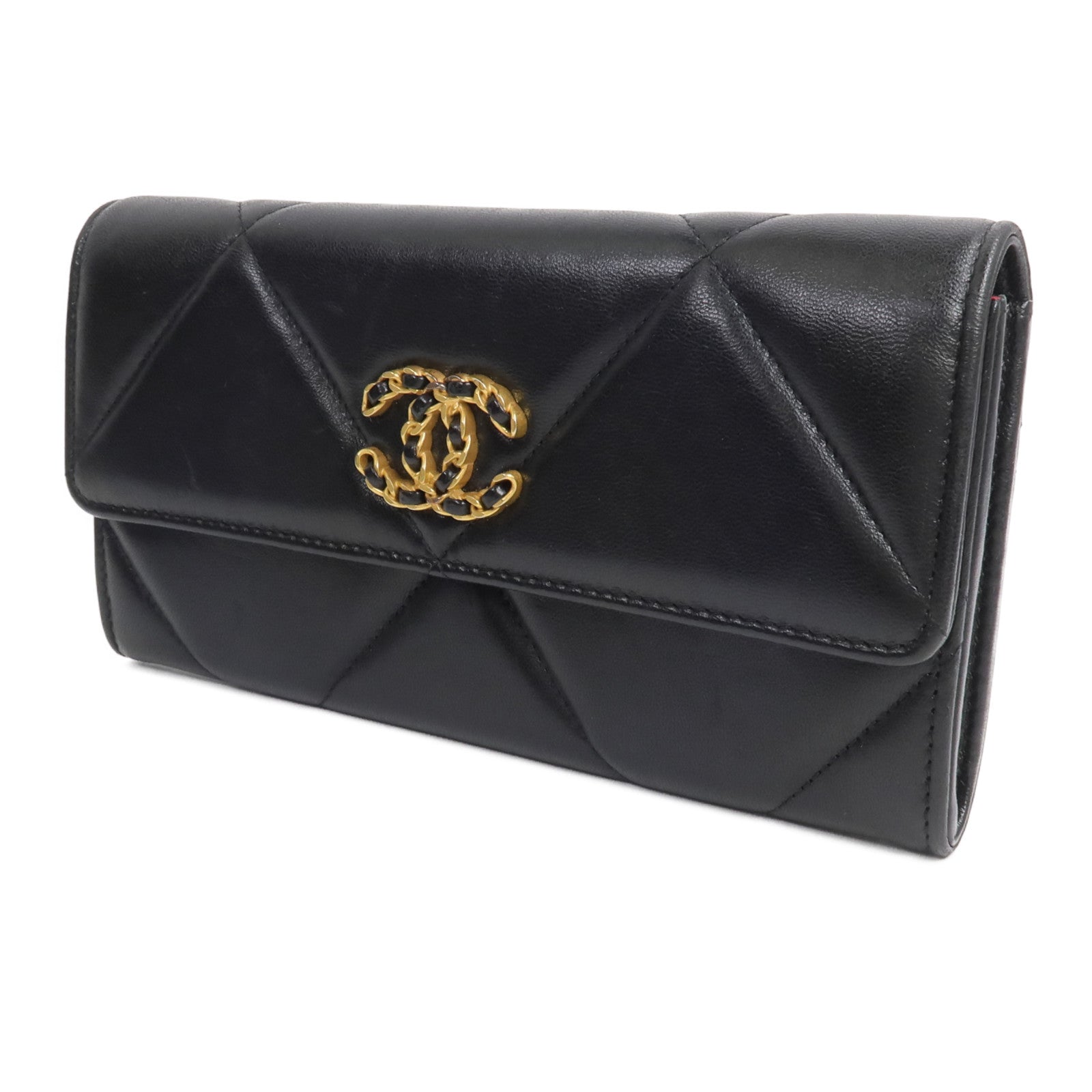 CHANEL 羊皮皮革19 Long Wallet長錢包