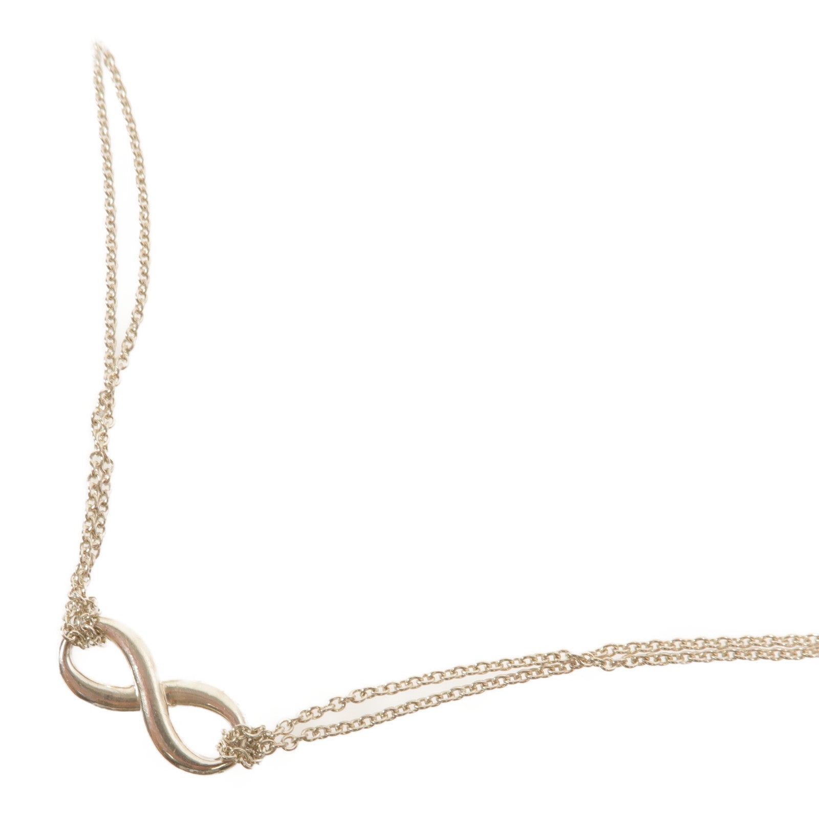 TIFFANY＆CO 925純銀Infinity Necklace項鍊