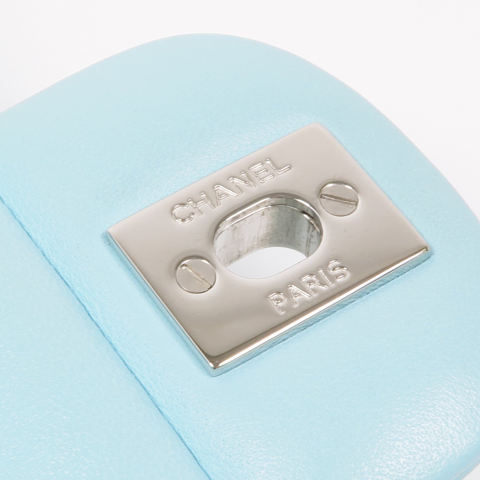 CHANEL 羊皮皮革Classic 23銀扣鏈帶肩背袋