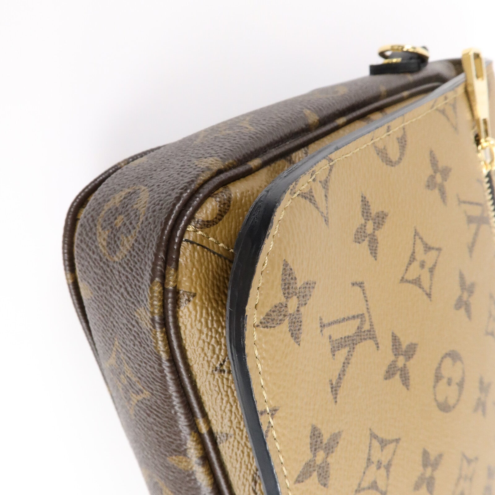 LOUIS VUITTON Monogram Reverse Pochette Metis手挽肩背兩用袋