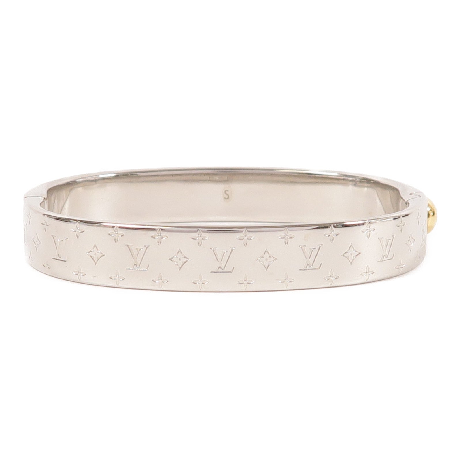 LOUIS VUITTON 金屬Nanogram Cuff手鐲