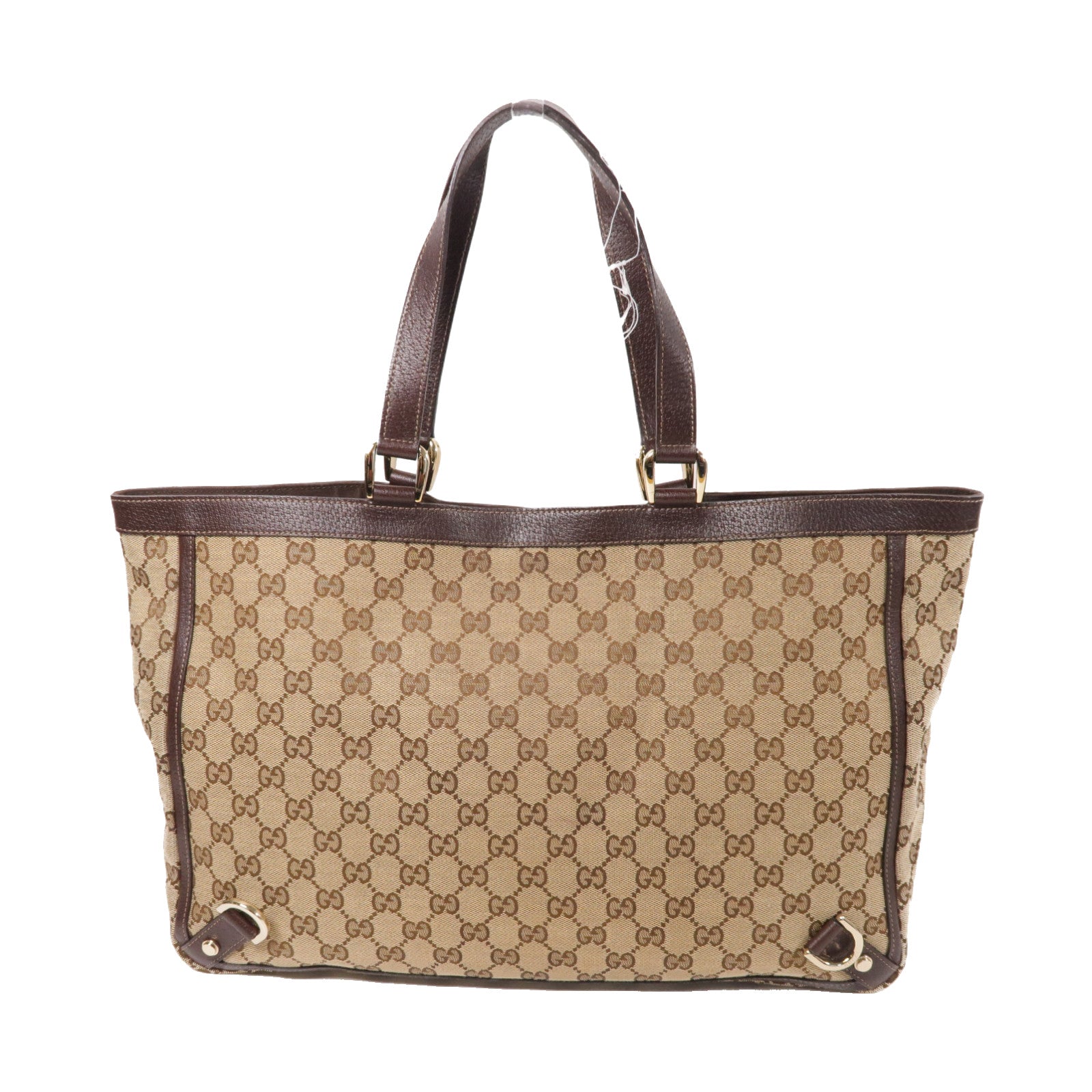GUCCI 帆布Shoulder Bag金扣肩背袋啡色