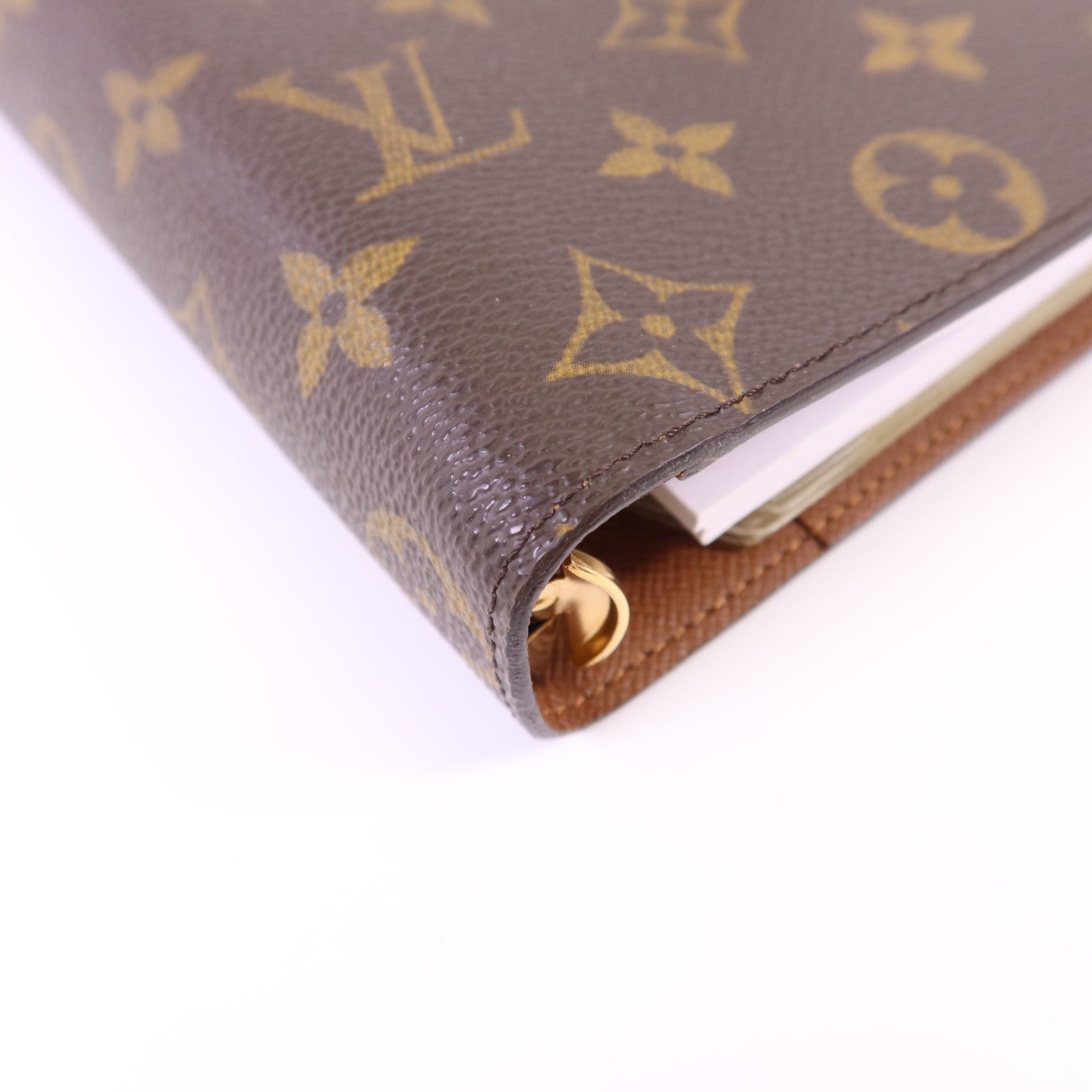 LOUIS VUITTON Monogram Agende MM金扣手帳簿R20105