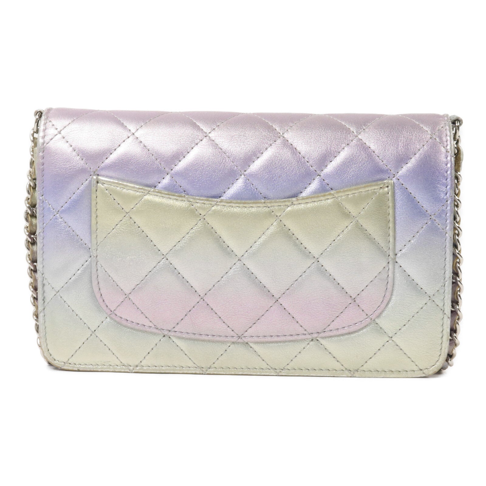 CHANEL 牛皮皮革WOC Wallet On Chain鏈帶肩背袋
