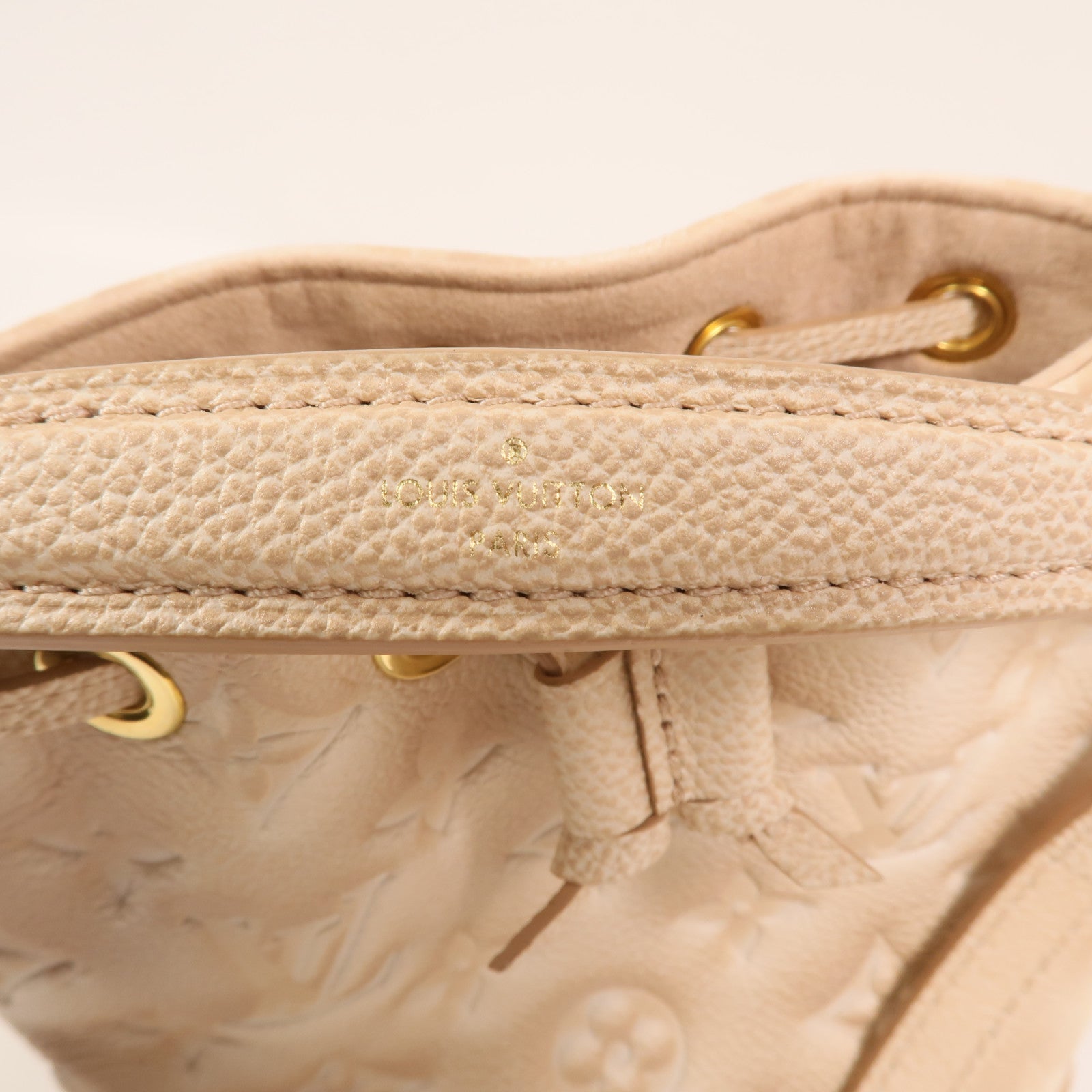 LOUIS VUITTON Monogram Empreinte Nano Noe金扣手挽肩背兩用袋