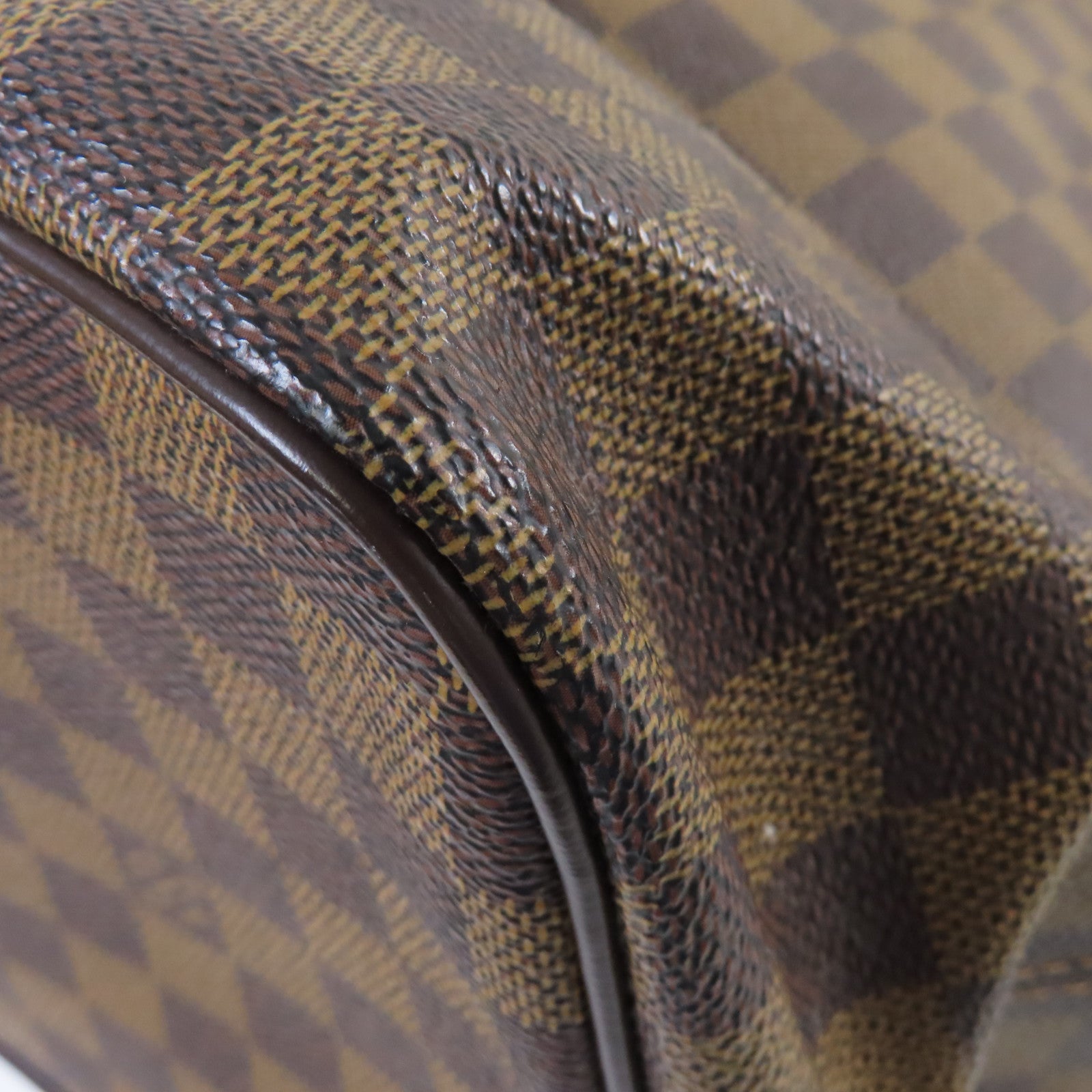 LOUIS VUITTON 【激減優惠】Damier Saleya MM Tote Bag金扣肩背袋啡色