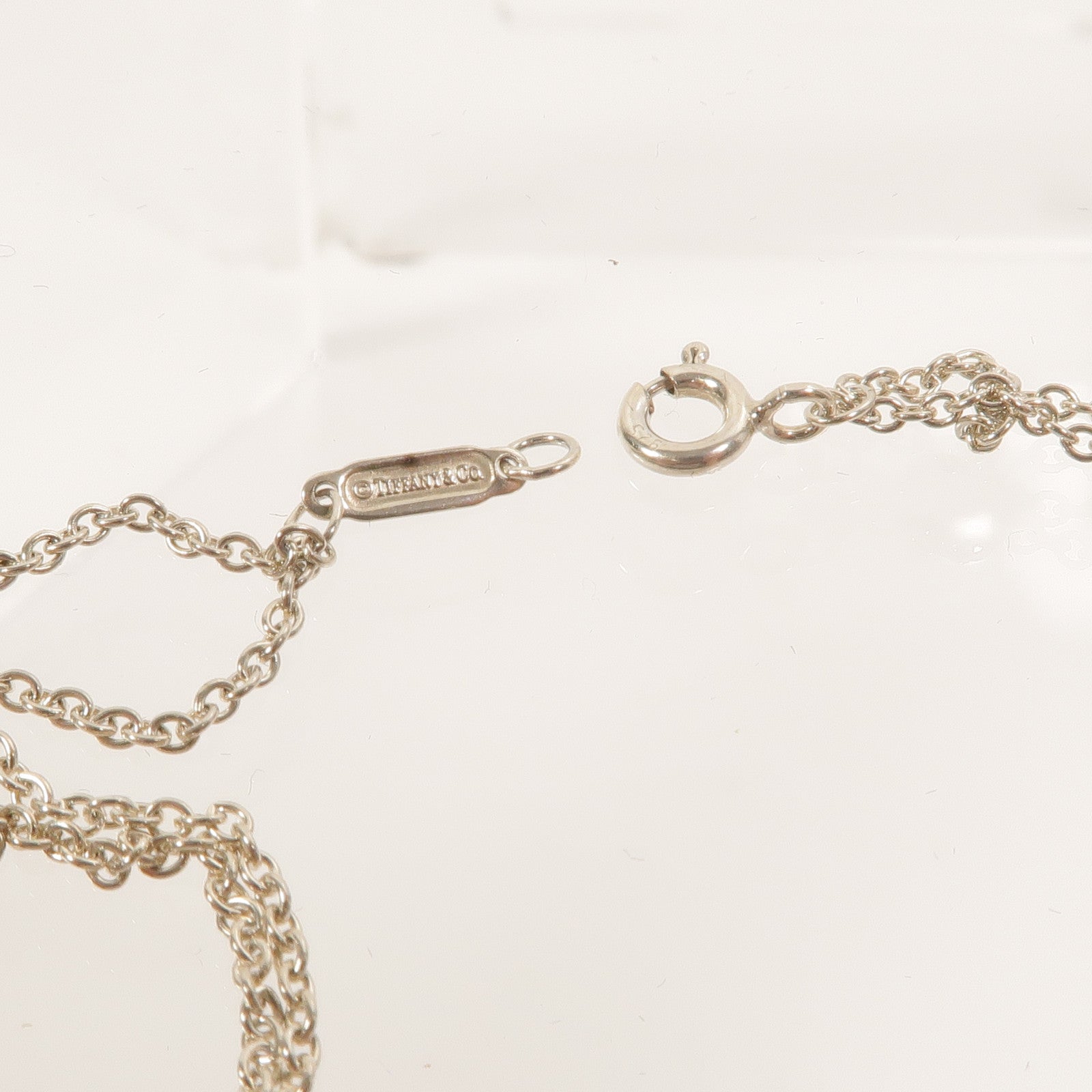 TIFFANY＆CO 925純銀Infinity Necklace項鍊